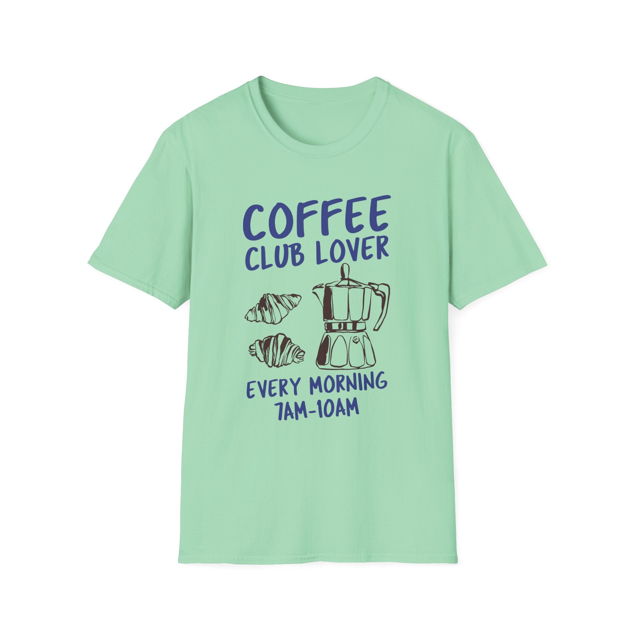Coffee Club Lover T-Shirt - Funny Coffee Lover Gift, Casual Wear, Birthday Present, Coffee-Themed Apparel, Unisex Graphic Tee