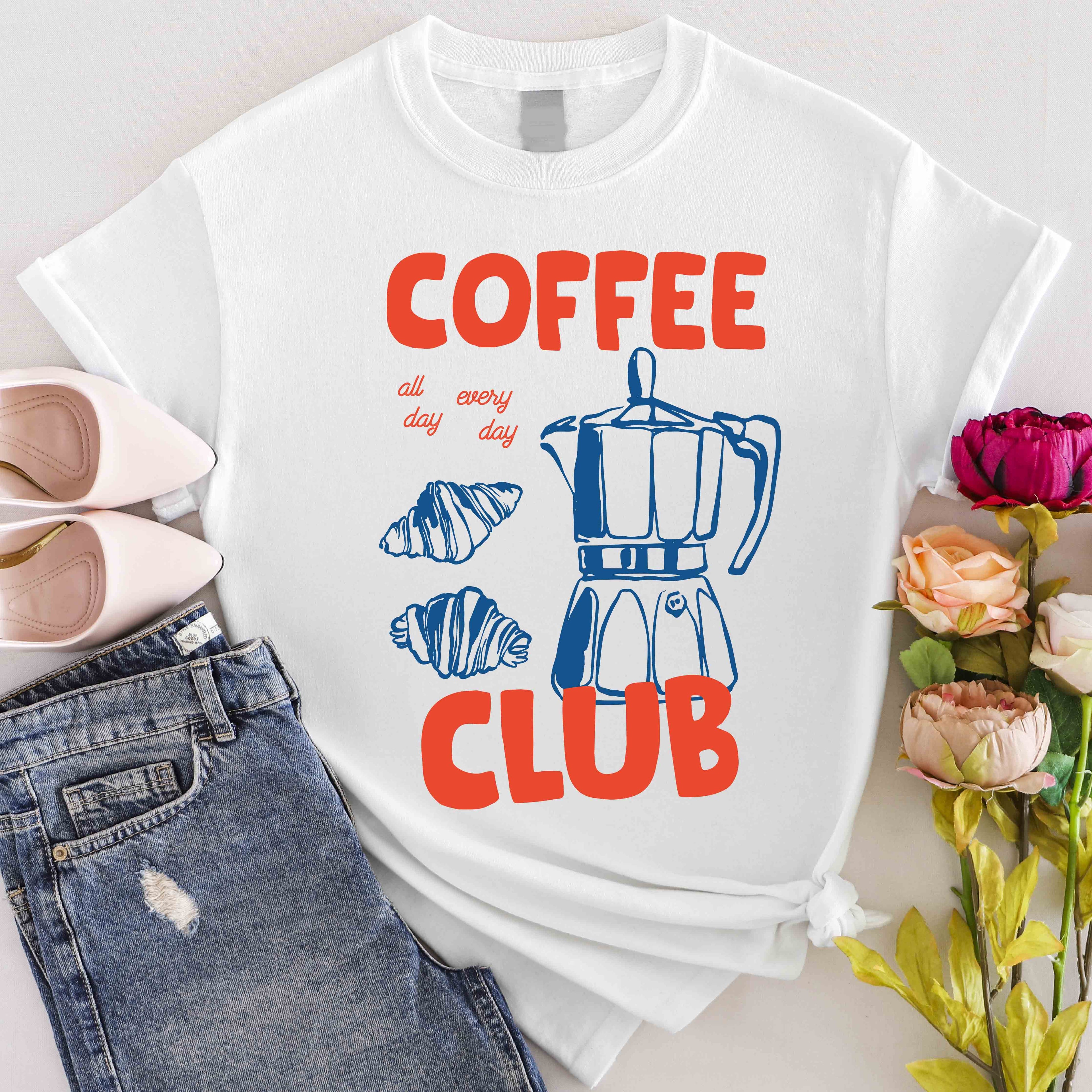 Coffee Club T-Shirt, Perfect Gift for Coffee Lovers