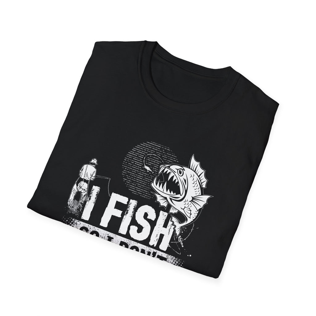 Funny Fishing T-Shirt - "I Fish So I Don't Choke People" - Unisex Softstyle Tee for Anglers