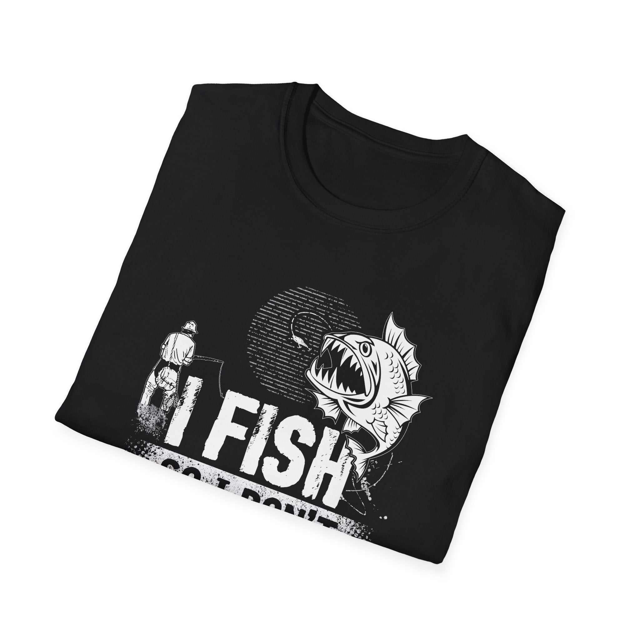 Funny Fishing T-Shirt - "I Fish So I Don't Choke People" - Unisex Softstyle Tee for Anglers