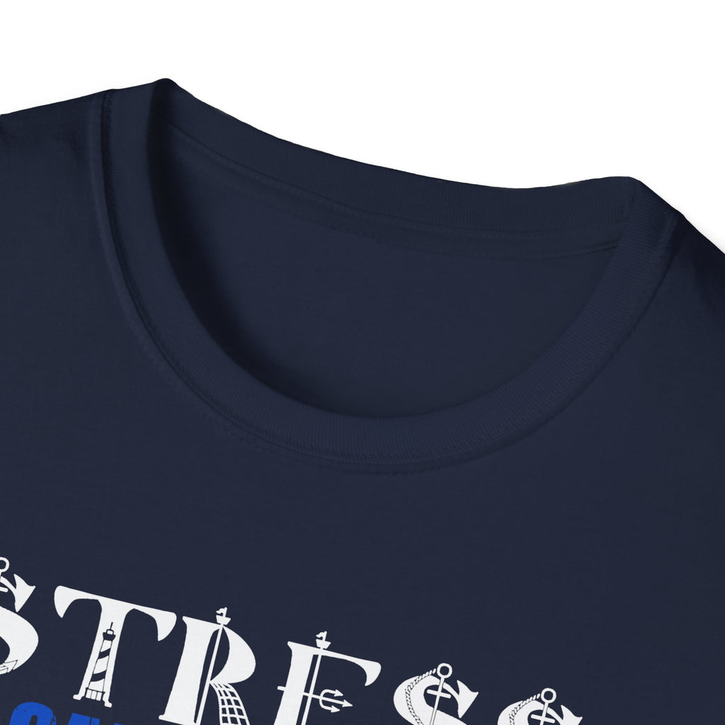 Funny Fishing T-Shirt - "Stress is Caused by Not Fishing Enough" - Unisex Softstyle Tee for Anglers