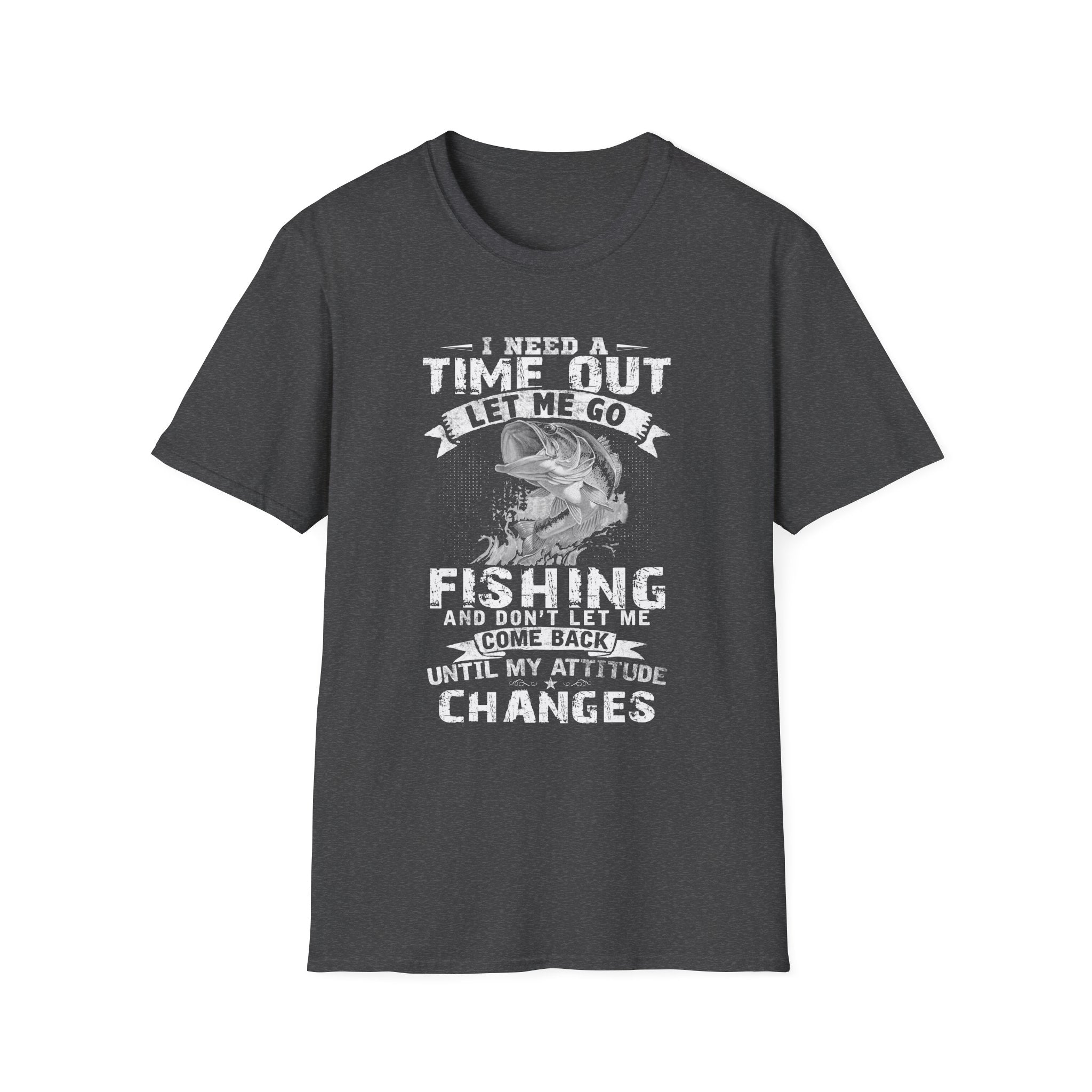 Funny Fishing T-Shirt – "I Need a Time Out, Let Me Go Fishing"