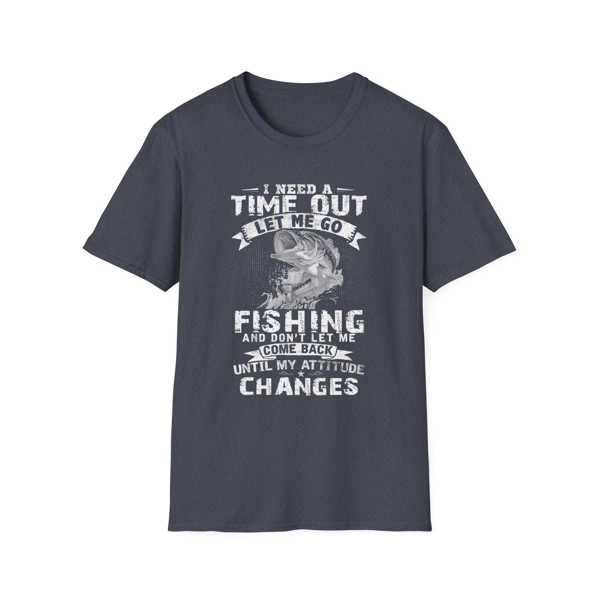 Funny Fishing T-Shirt – "I Need a Time Out, Let Me Go Fishing"