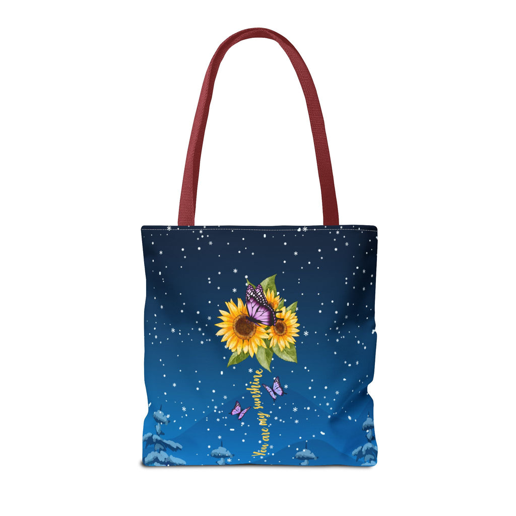 Heartfelt Sunflower Tote Bag for Daughters | Inspirational Gift | Birthday, Graduation, Mother's Day, Everyday Use, Floral Art