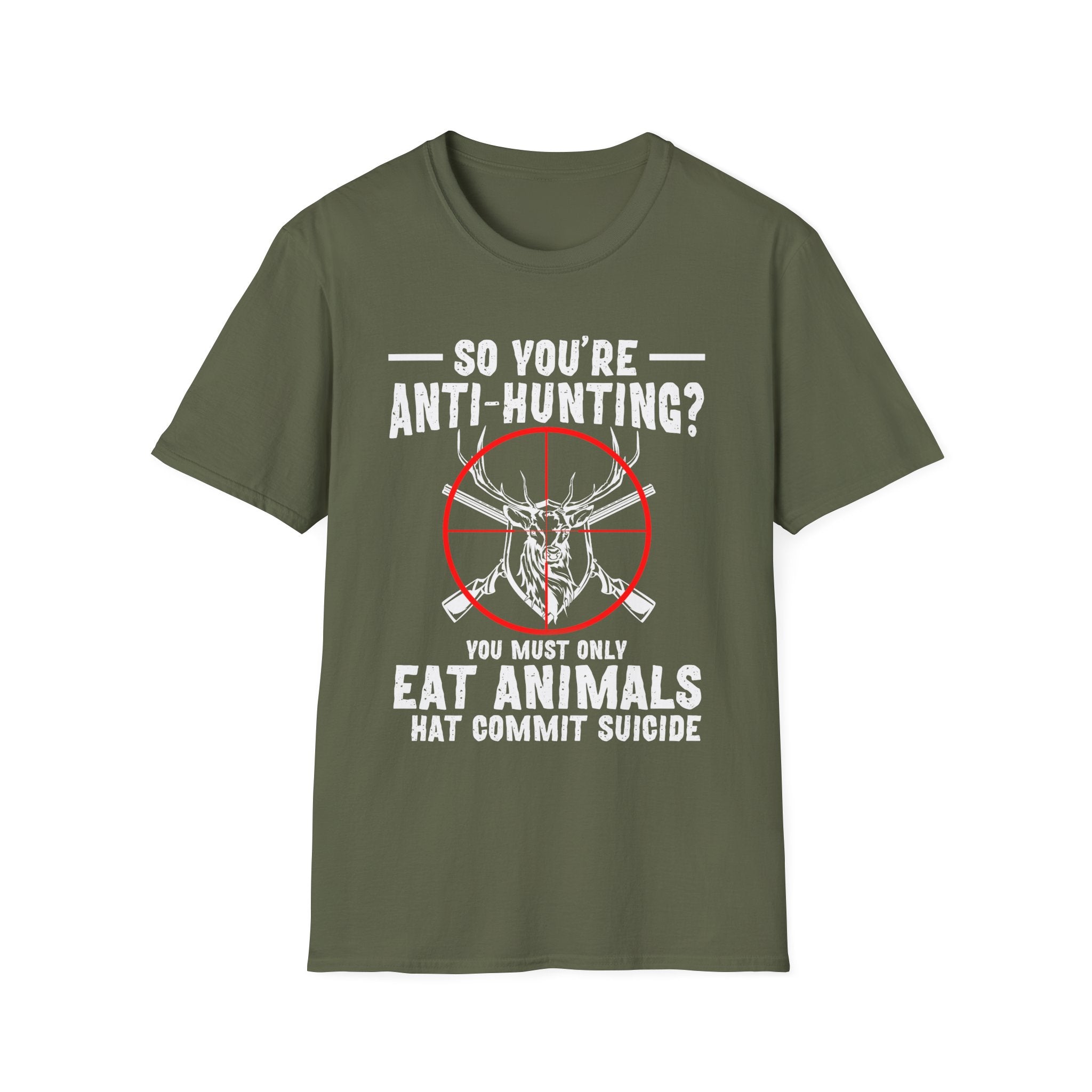 Funny Anti-Hunting T-Shirt | Unisex Softstyle Tee
