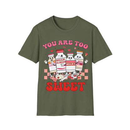 Insulin & Sweetness Unisex T-Shirt - Cute Diabetes Awareness Apparel