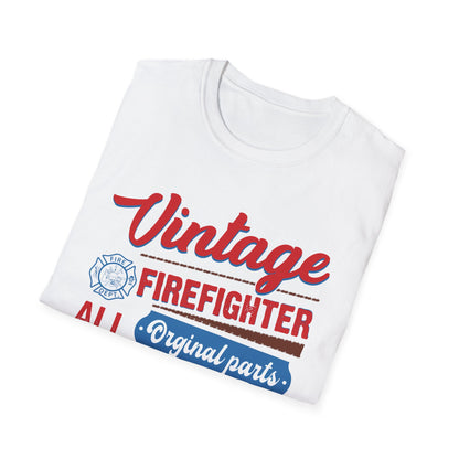 Vintage Firefighter Unisex T-Shirt - Original Parts Aged to Excellence