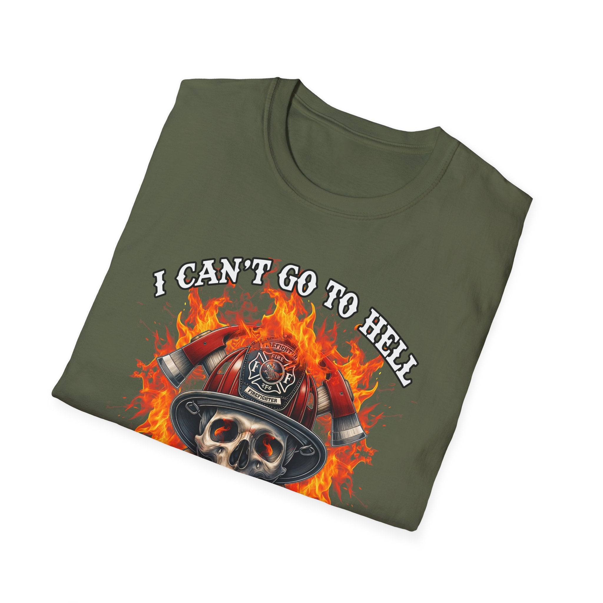 Unisex Softstyle T-Shirt: "I Can't Go to Hell ,,,..