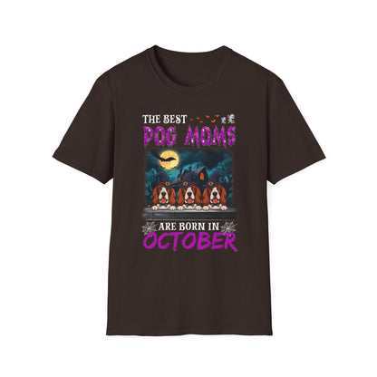 Spooky Basset Hound Dog Mom Tee
