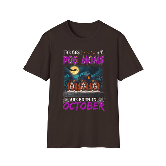 Spooky Basset Hound Dog Mom Tee