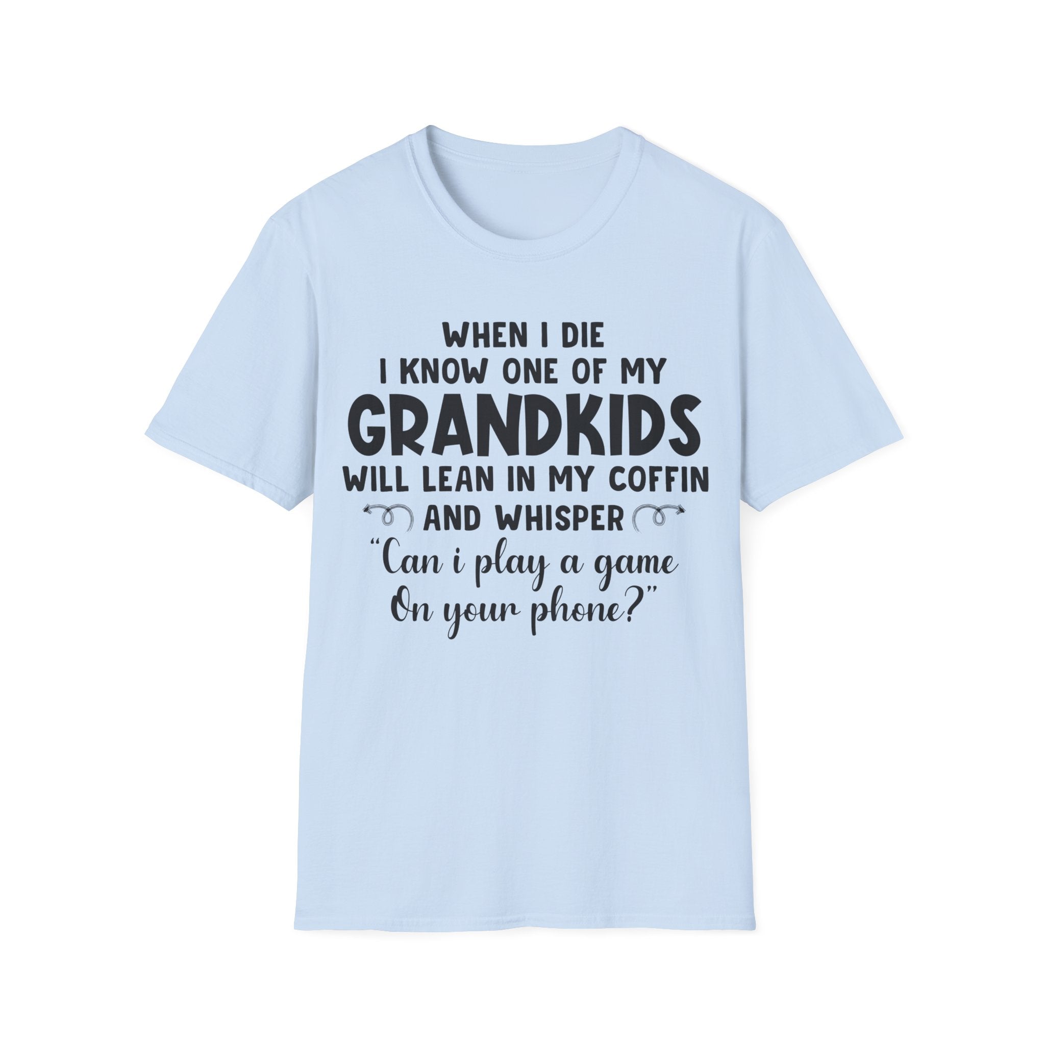 Funny Grandkids Quote Unisex Softstyle T-Shirt