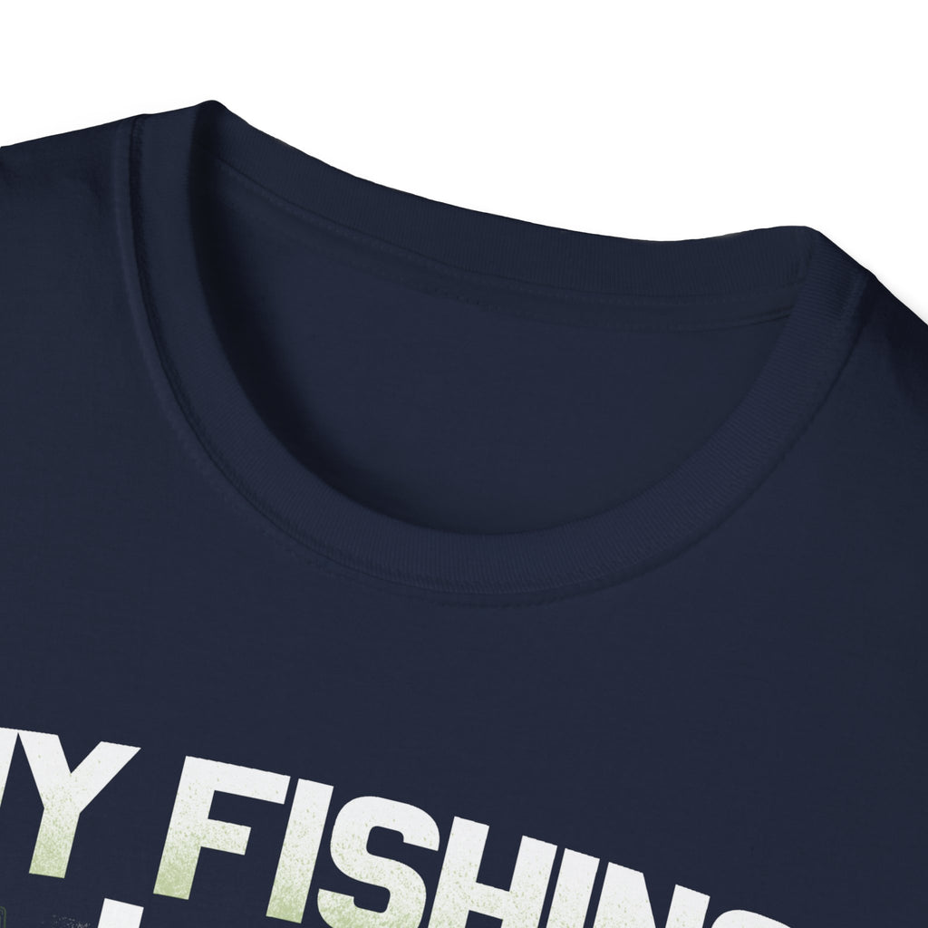 Funny Fishing T-Shirt - My Fishing Line Isn't The Only Thing I Get Wet - Unisex Softstyle Wear