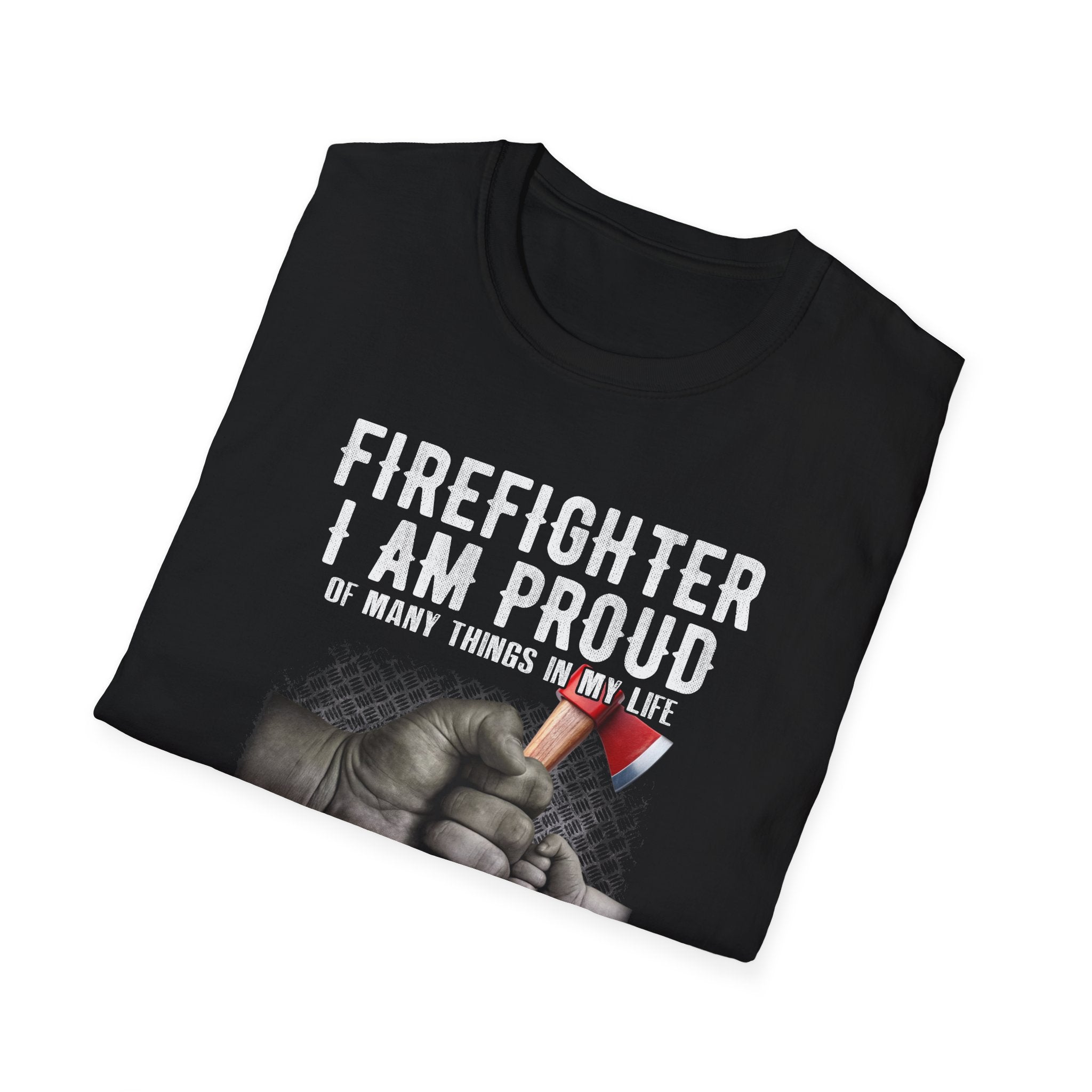 Proud Firefighter Grandpa T-Shirt | Perfect Gift for Grandpas | Casual Comfort,,,..
