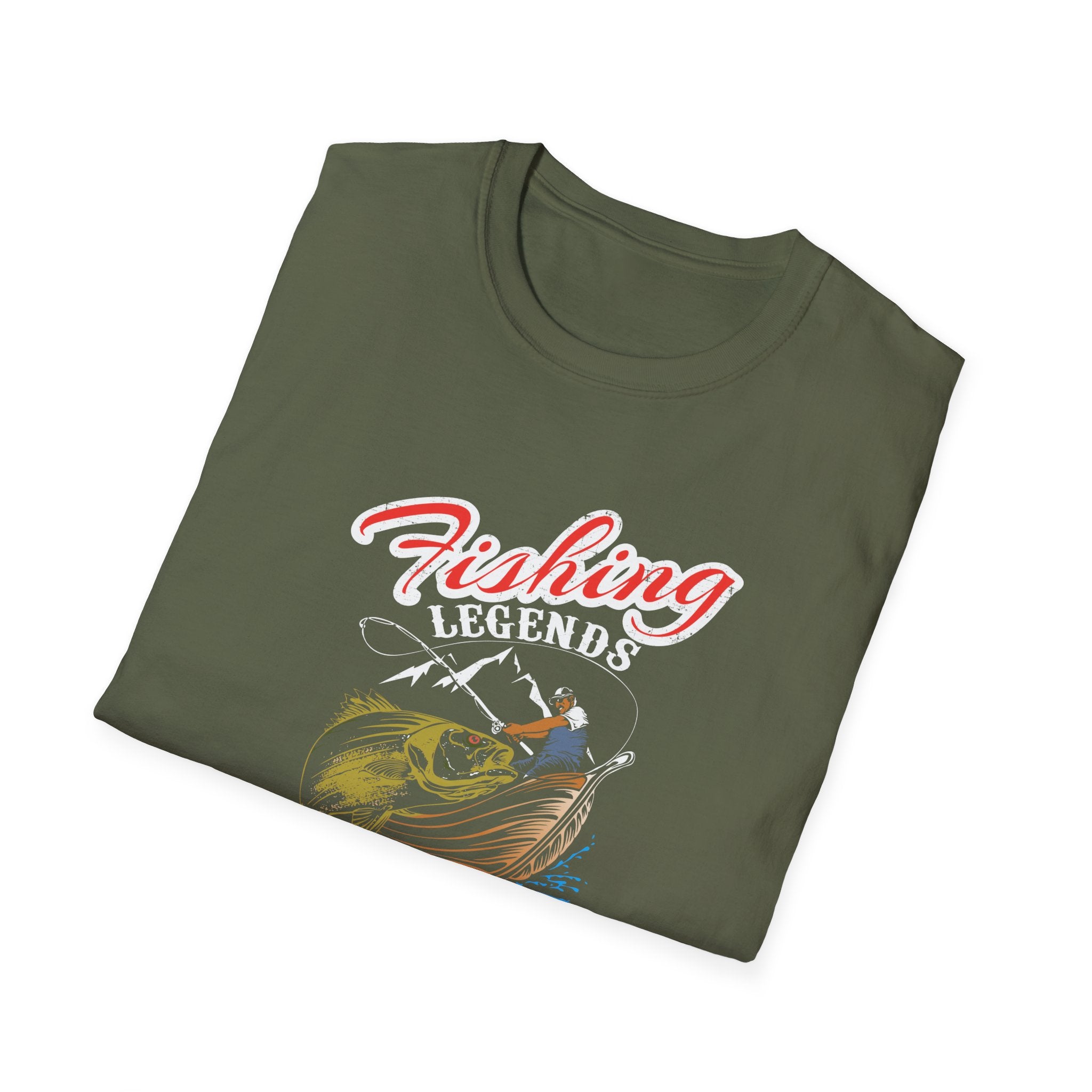 Fishing Legends Unisex Softstyle T-Shirt - Born in Canada (January)