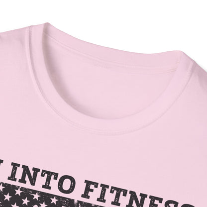I'm Into Fitness Deer Graphic T-Shirt - Unisex Softstyle Tee for Outdoor Enthusiasts