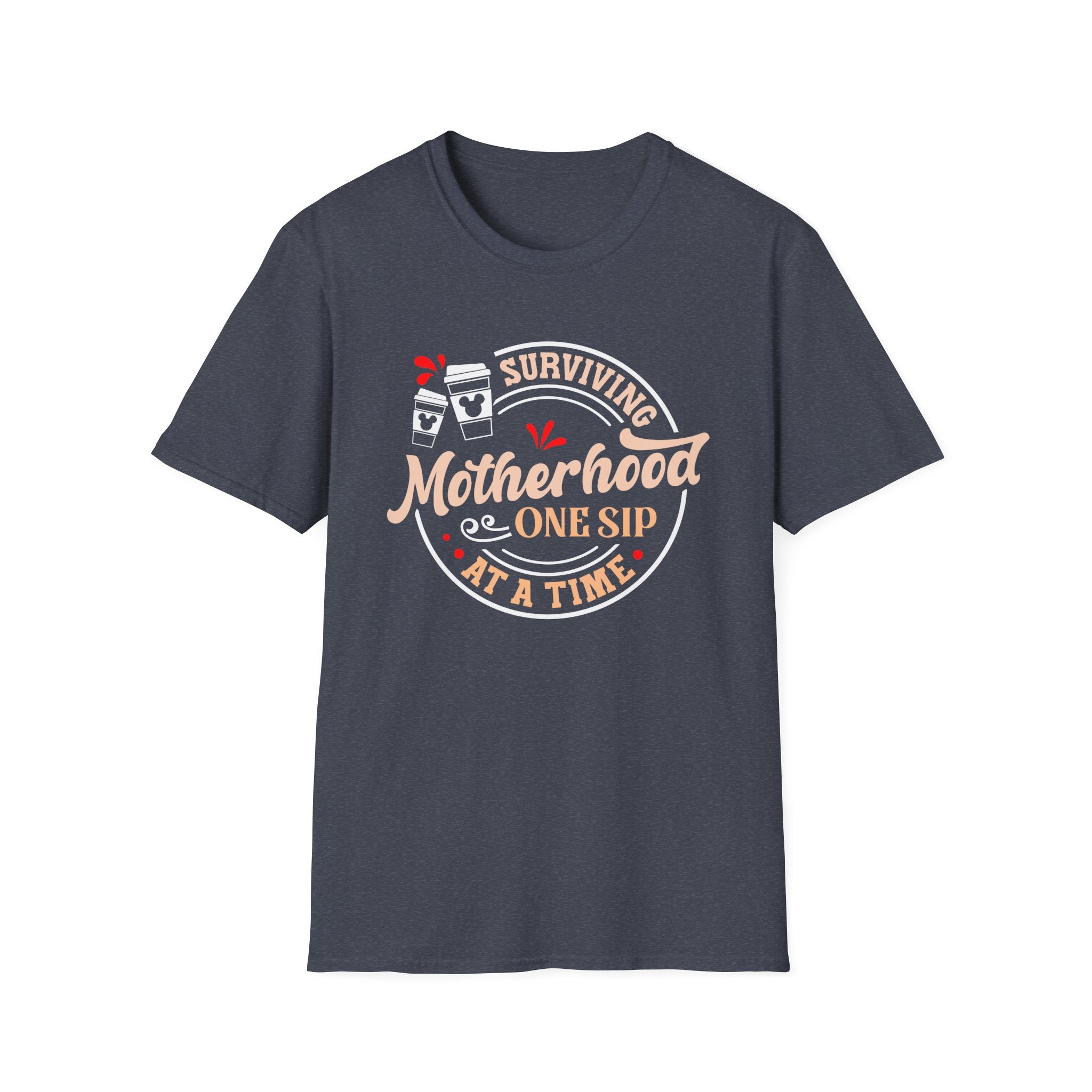 Surviving Motherhood One Sip at a Time Coffee T-Shirt