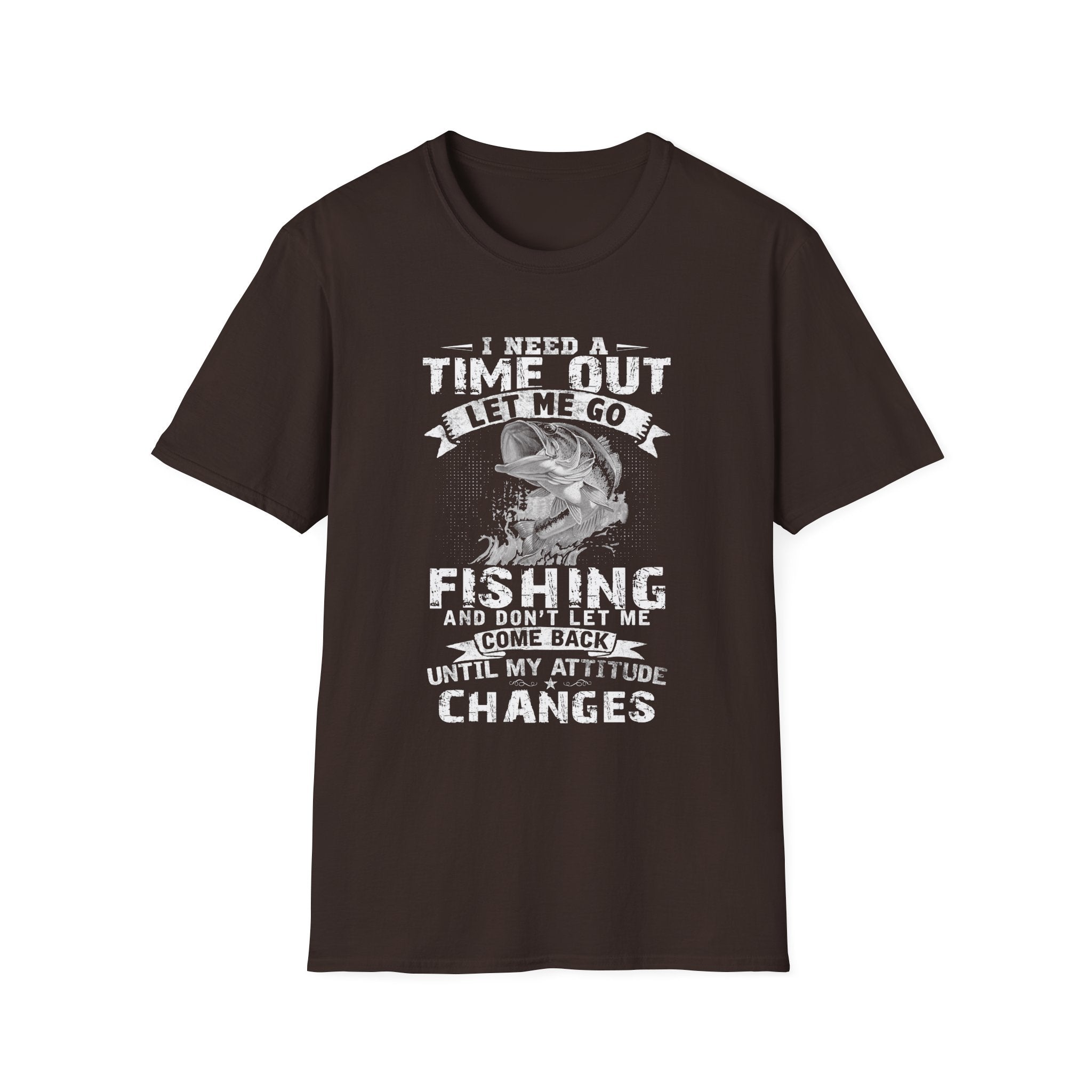 Funny Fishing T-Shirt – "I Need a Time Out, Let Me Go Fishing"