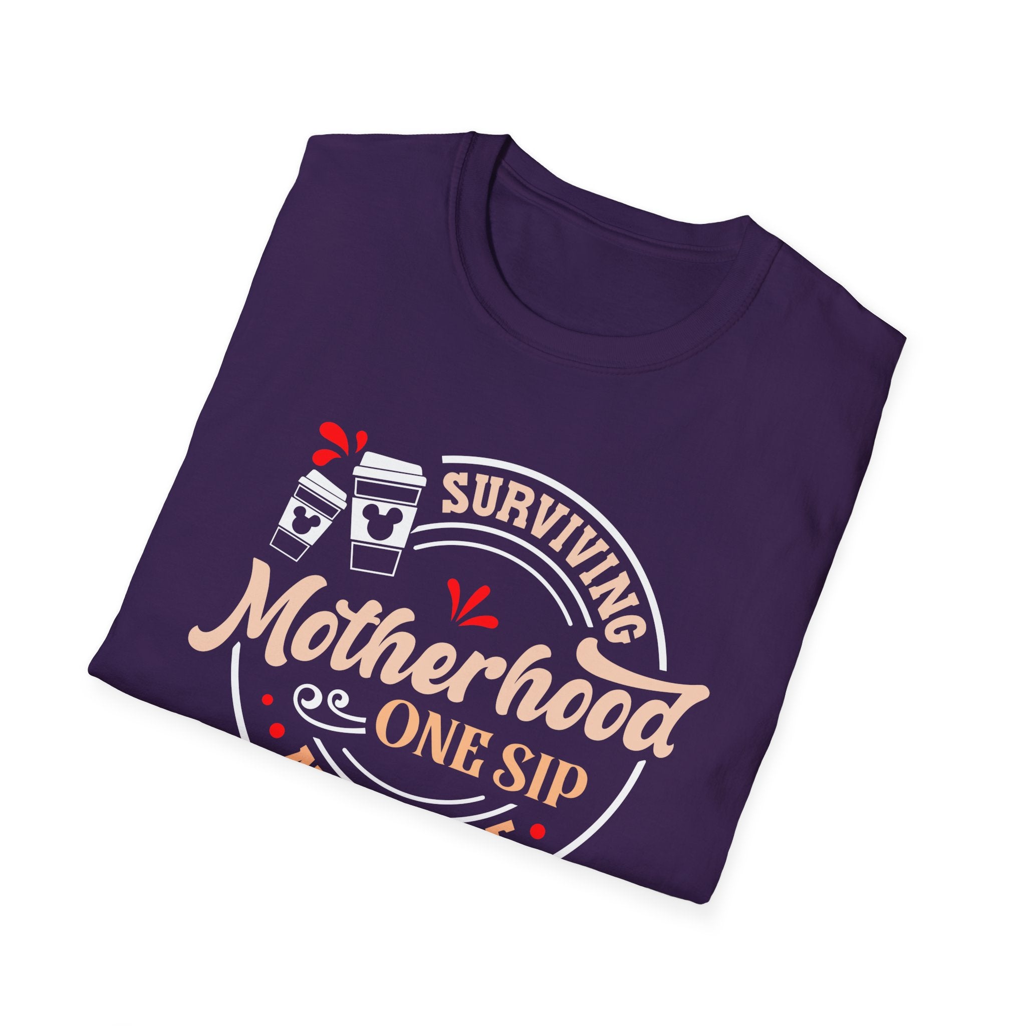 Surviving Motherhood One Sip at a Time Coffee T-Shirt
