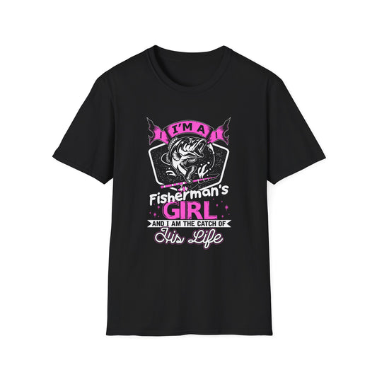 Fisherman's Girl Unisex Softstyle T-Shirt - Perfect Gift for Fishing Enthusiasts