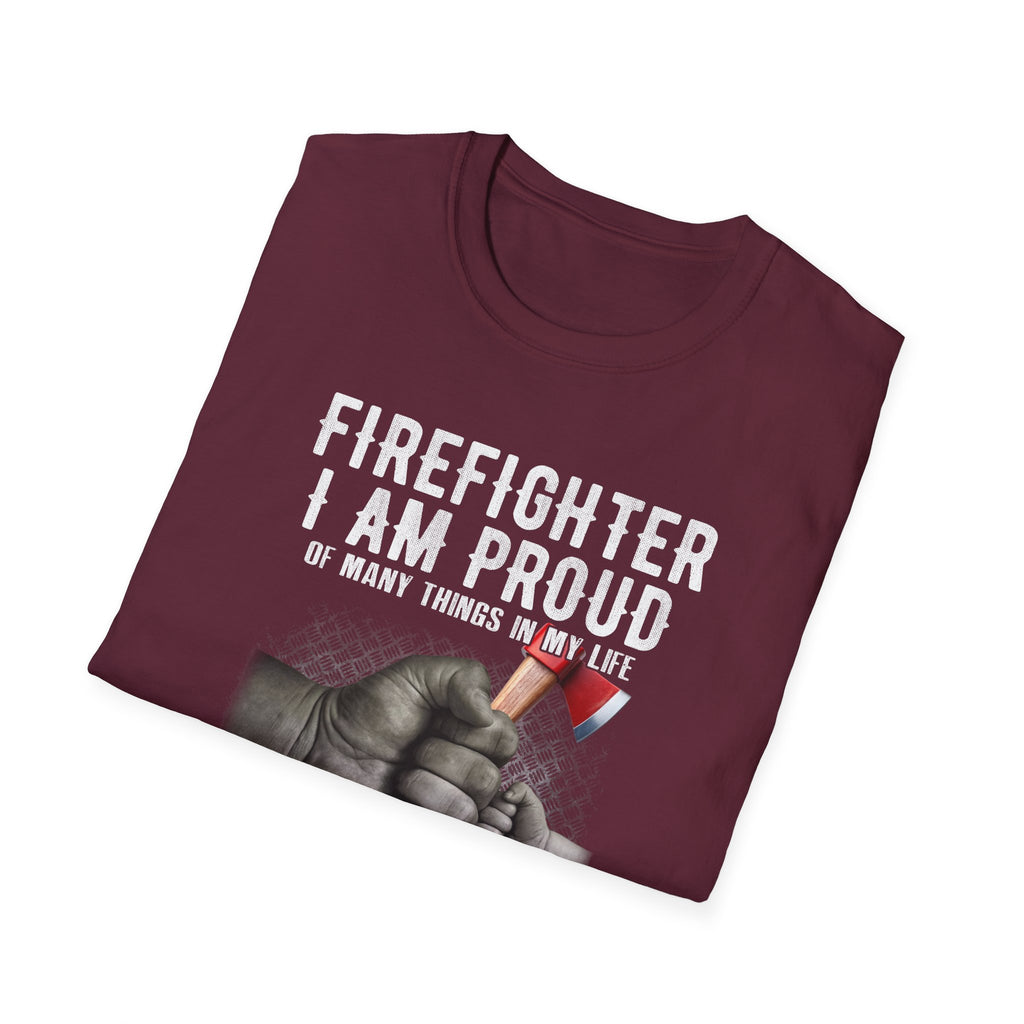 Proud Firefighter Grandpa T-Shirt | Perfect Gift for Grandpas | Casual Comfort,,,..
