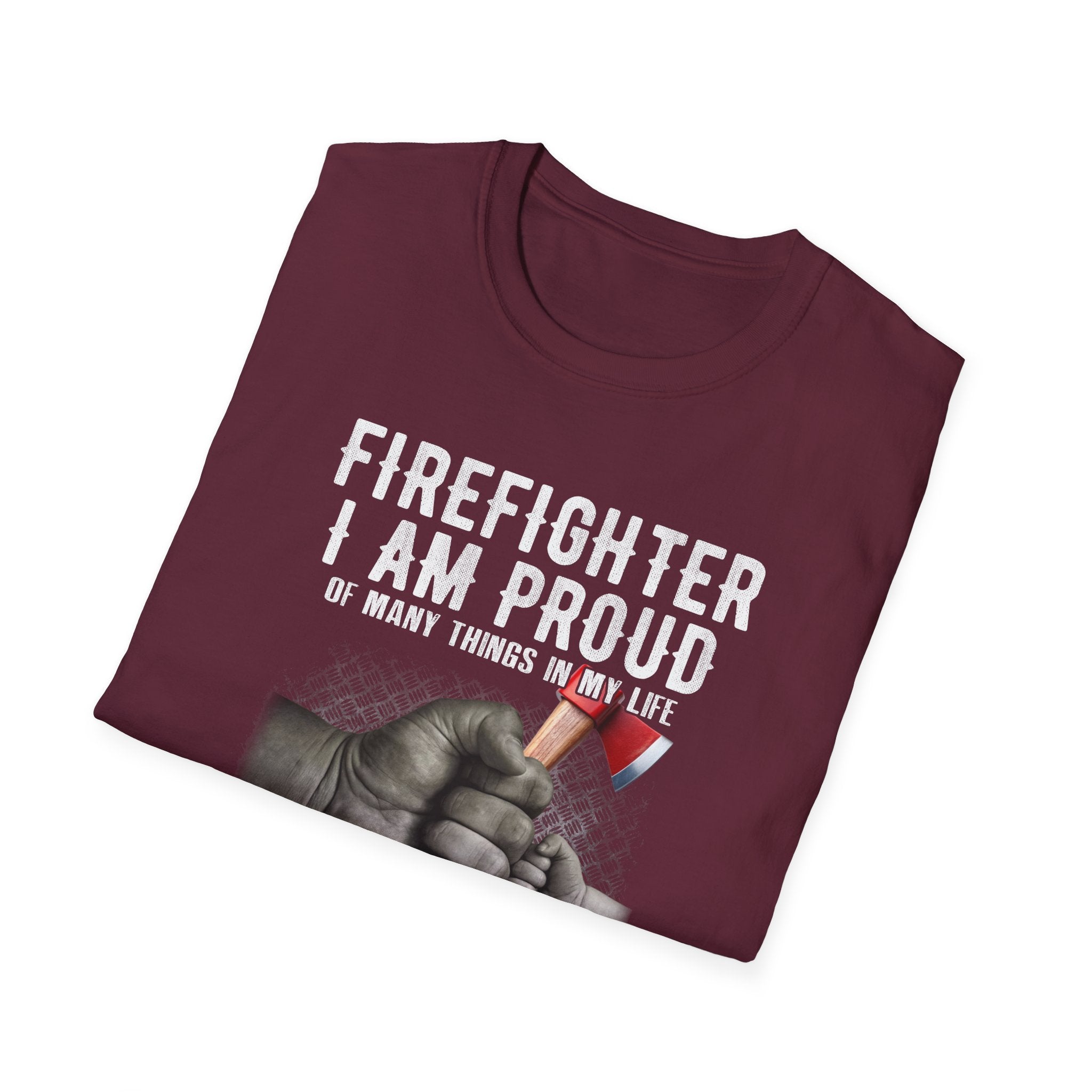 Proud Firefighter Grandpa T-Shirt | Perfect Gift for Grandpas | Casual Comfort,,,..