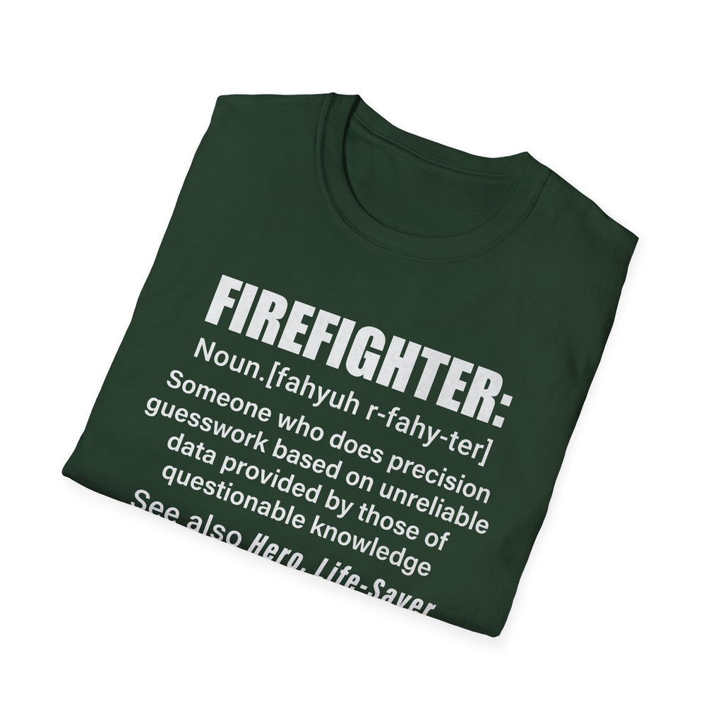 Firefighter Definition Unisex Softstyle T-Shirt - Perfect Gift for Heroes