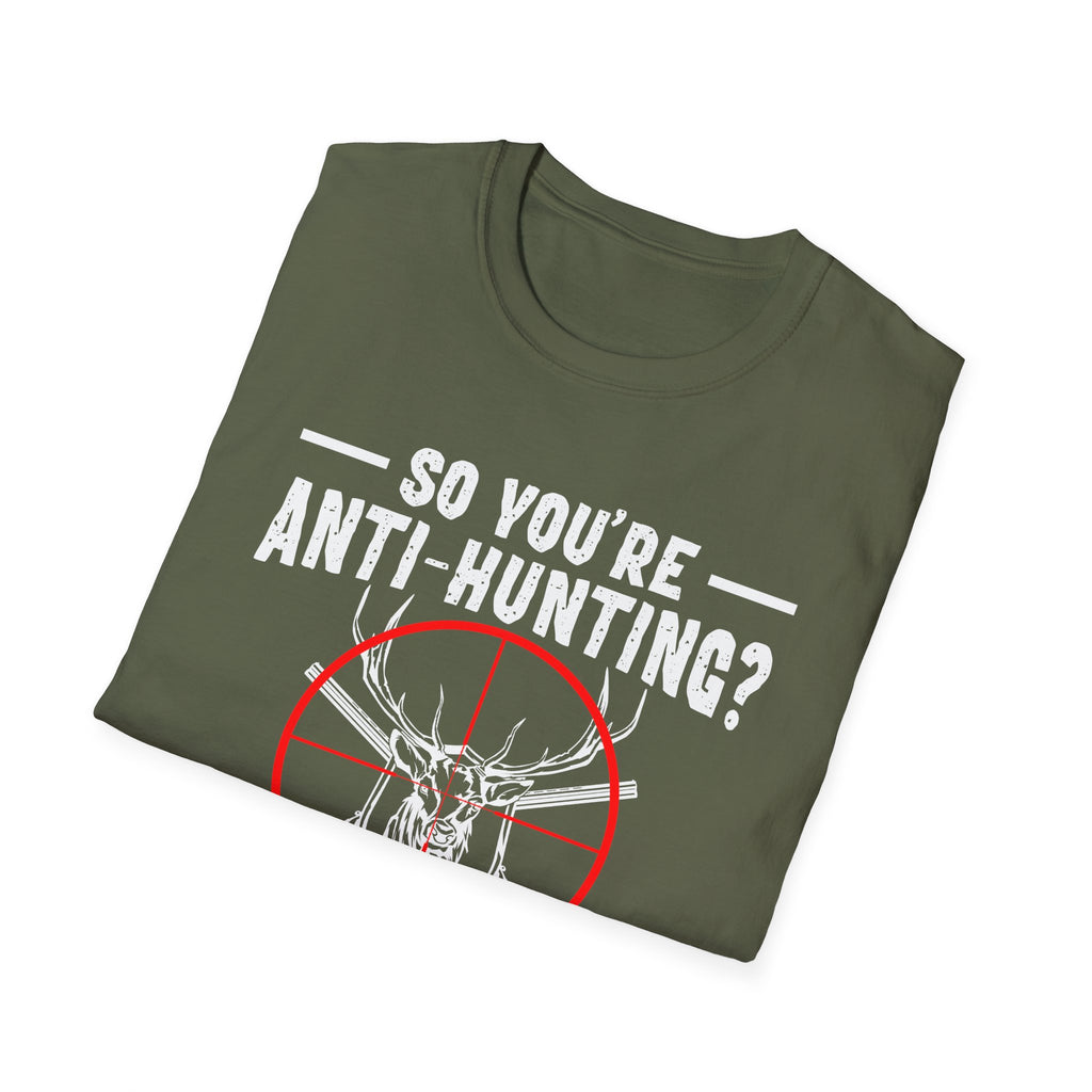 Funny Anti-Hunting T-Shirt | Unisex Softstyle Tee