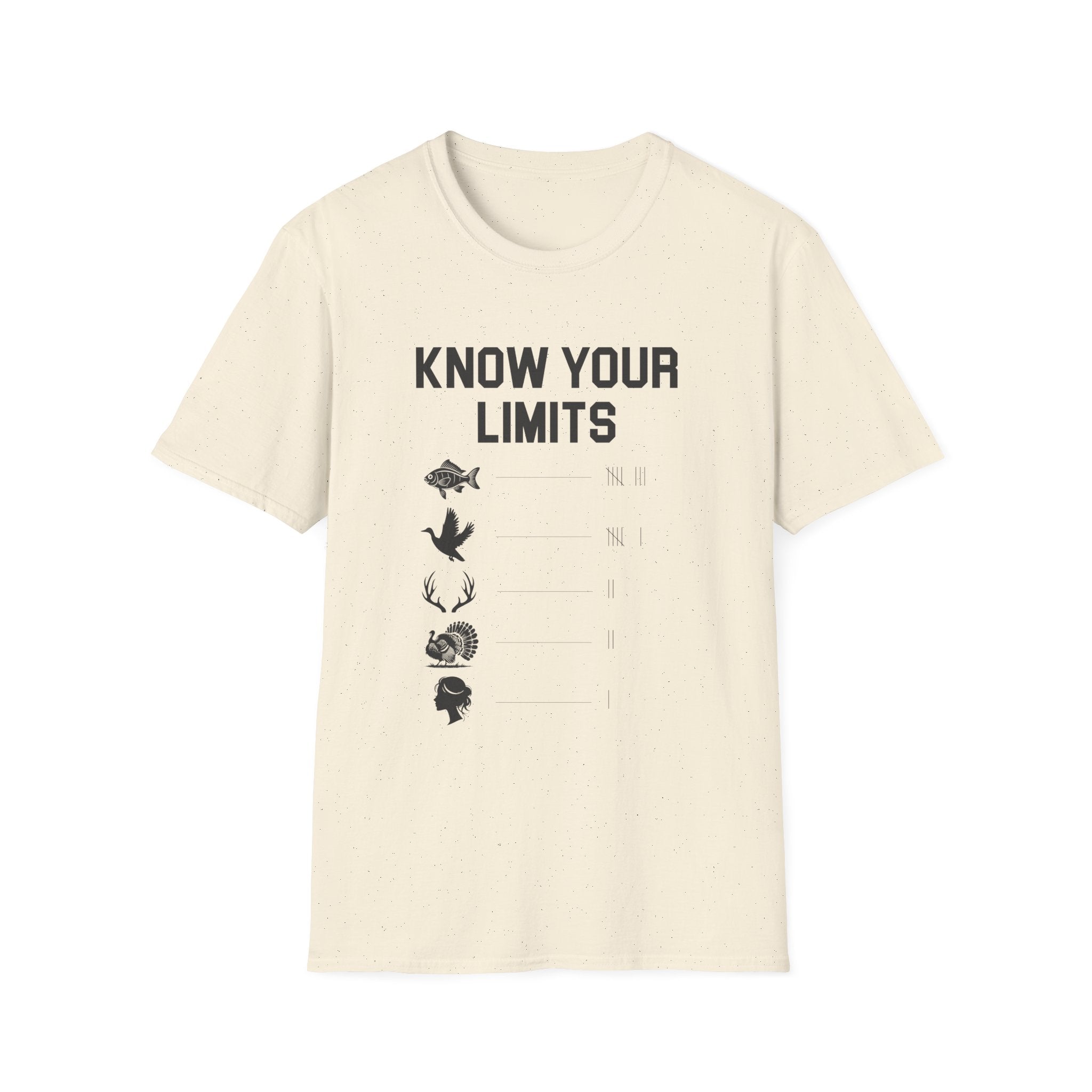 Unisex Softstyle T-Shirt - Know Your Limits | Motivational Tee, Gift for Nature Lovers, Inspirational Attire, Outdoor Adventure Shirt