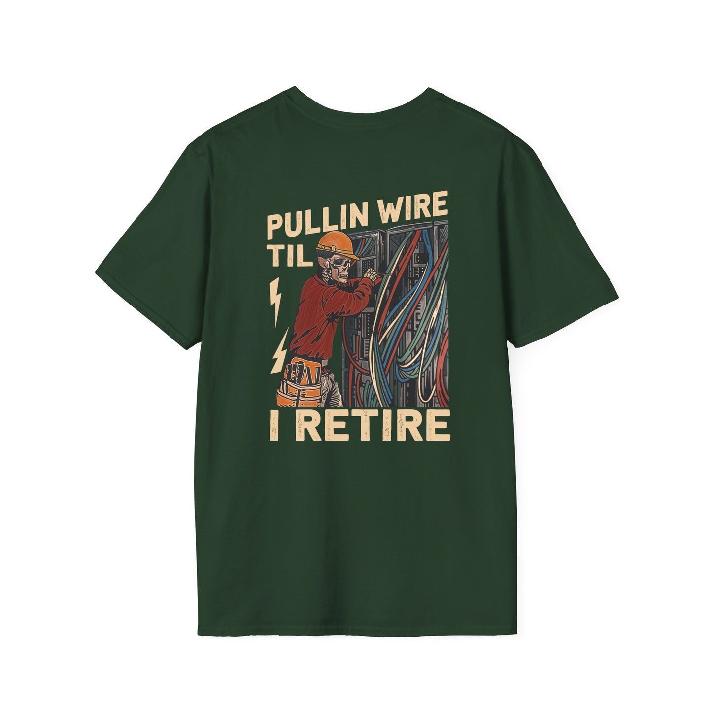 Electrician Humor T-Shirt, Funny Tee for Electricians, Gifts for Him, Retirement Shirts, Unisex Softstyle Tee