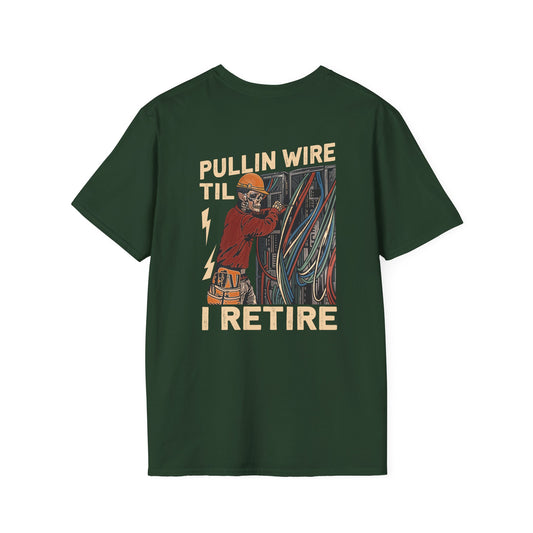 Electrician Humor T-Shirt, Funny Tee for Electricians, Gifts for Him, Retirement Shirts, Unisex Softstyle Tee