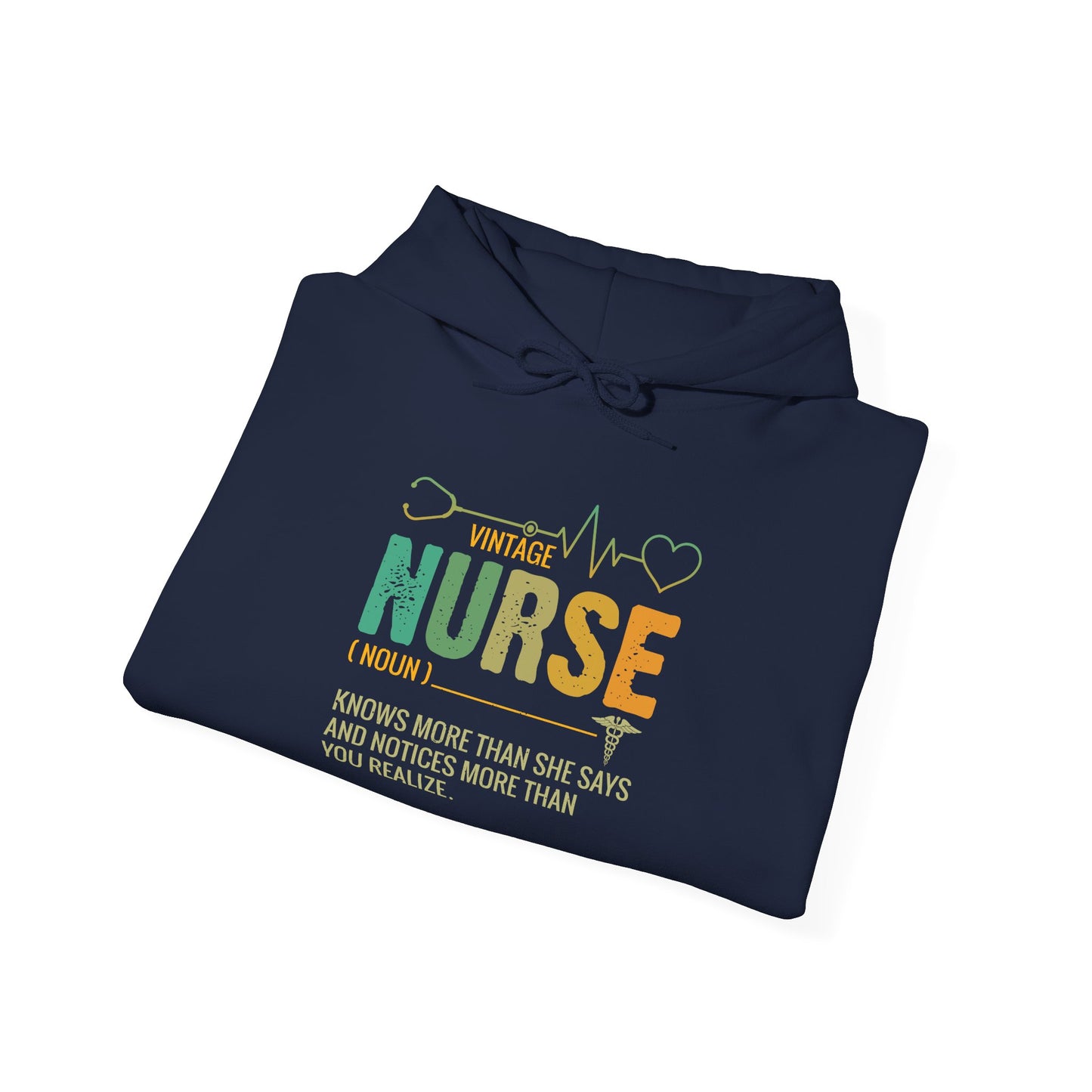 Vintage Nurse Hoodie - Perfect Gift for Nurses, Casual Wear, Medical Appreciation, Trendy Sweatshirt, Nursing School