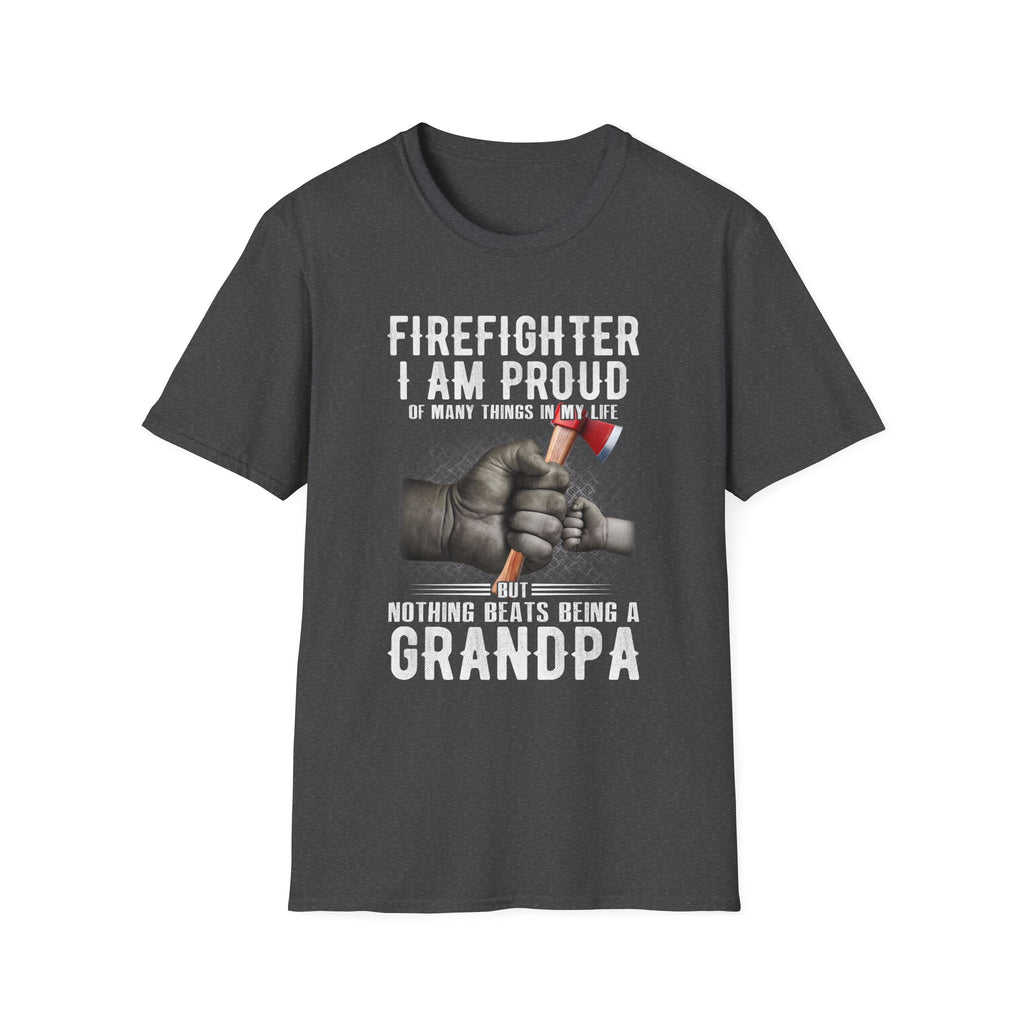 Proud Firefighter Grandpa T-Shirt | Perfect Gift for Grandpas | Casual Comfort,,,..