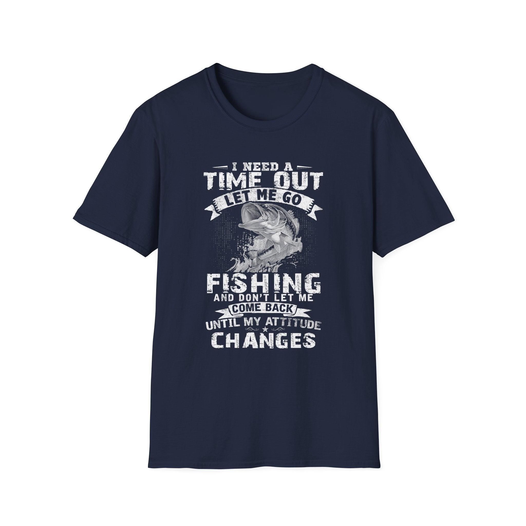 Funny Fishing T-Shirt – "I Need a Time Out, Let Me Go Fishing"