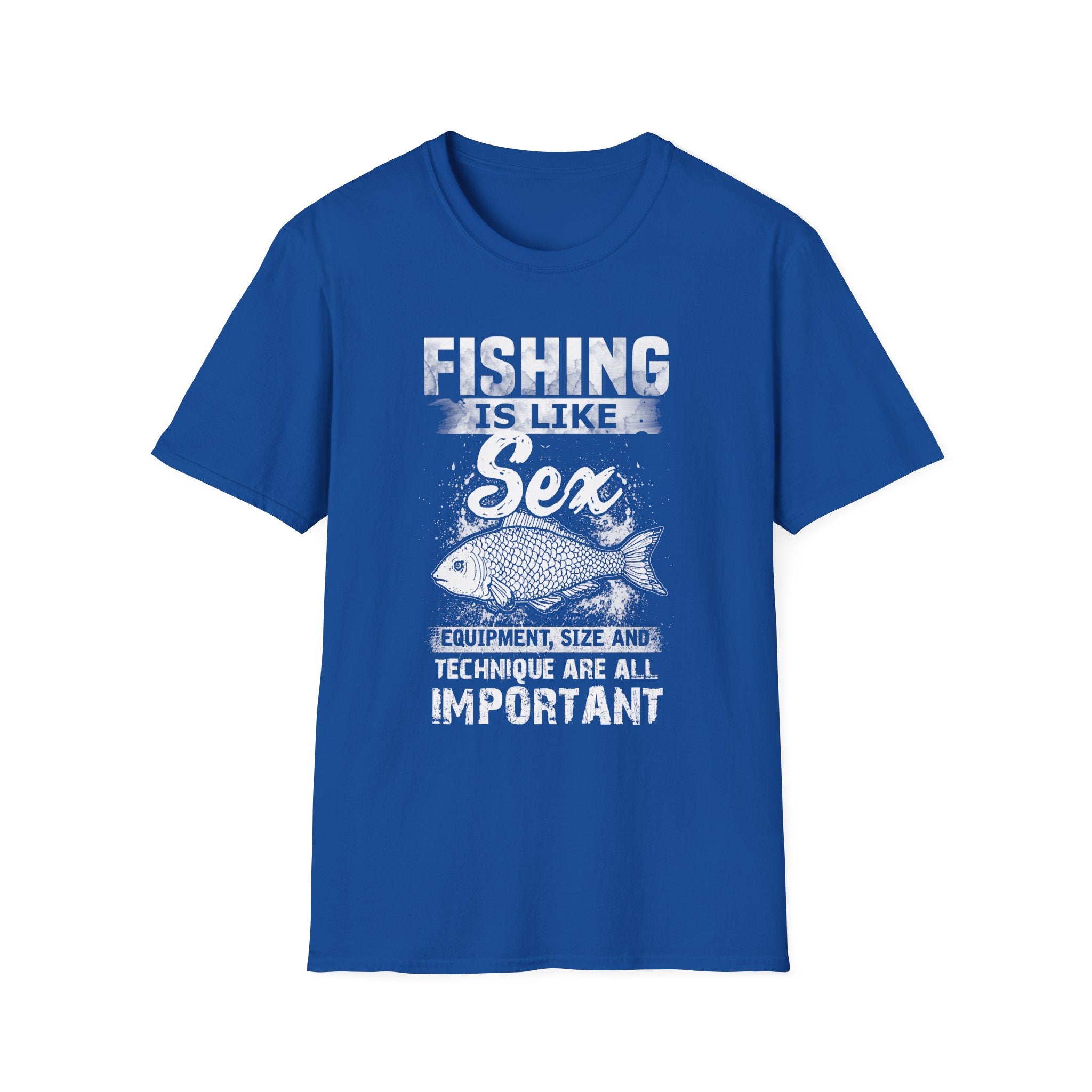 Funny Fishing T-Shirt - 'Fishing is Like Sex' Graphic Tee for Anglers