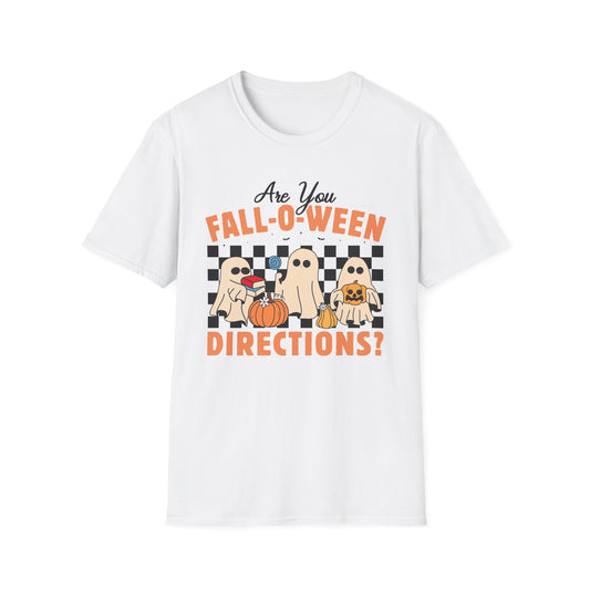 Teacher T-Shirt, Cute Ghost Design, Perfect for Fall, Trick or Teach, Unisex Tee, Gift for Teachers