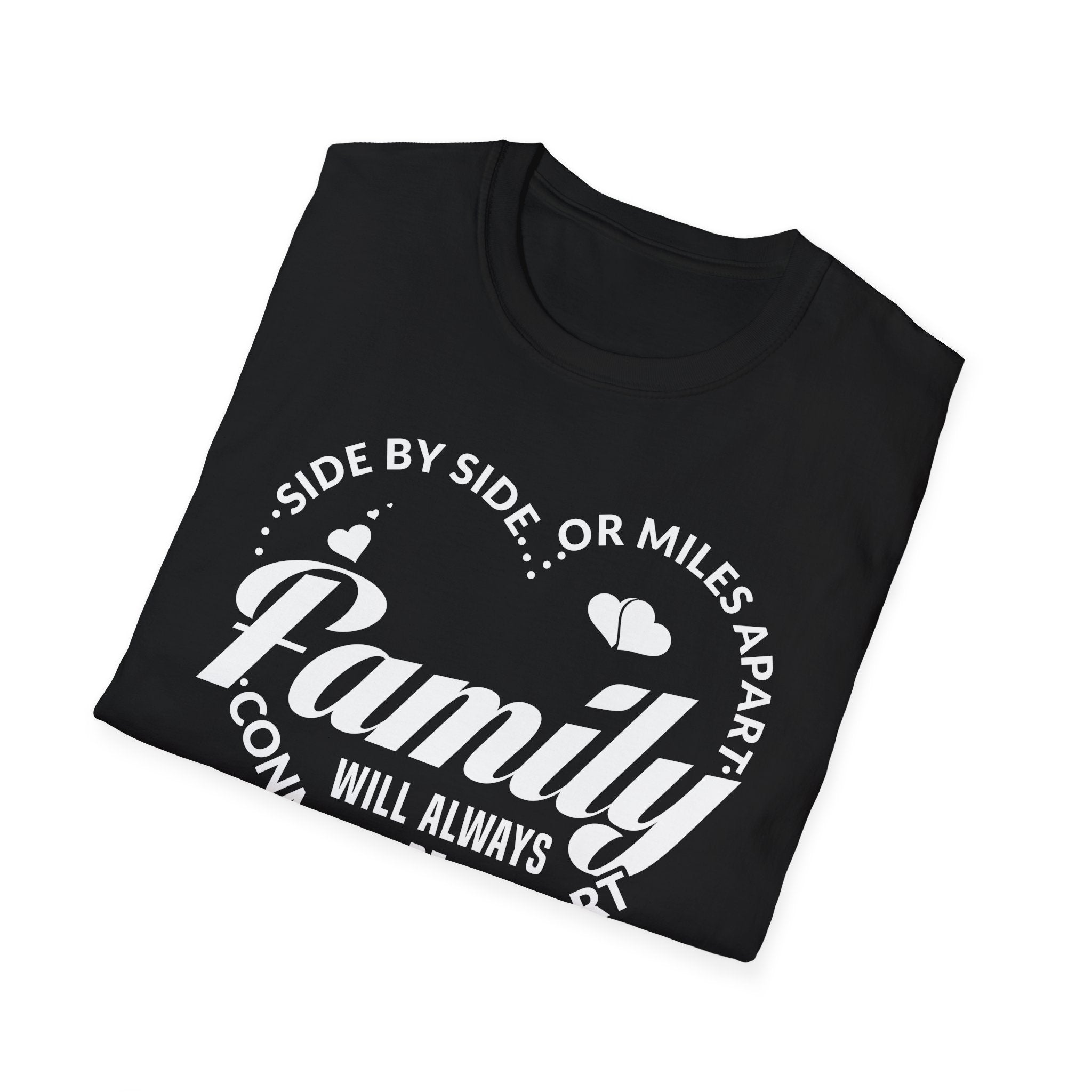 Family Quote Unisex Softstyle T-Shirt - Always Connected by Heart