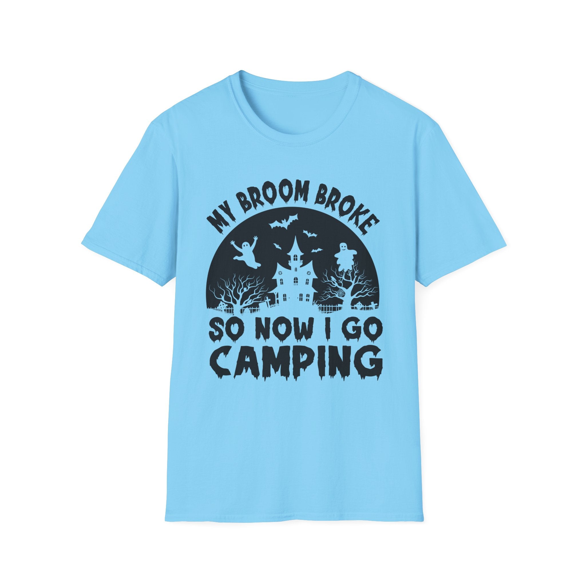 Camping T-Shirt, Spooky Camping Shirt, Outdoor Adventure Apparel, Fall Festival Clothing