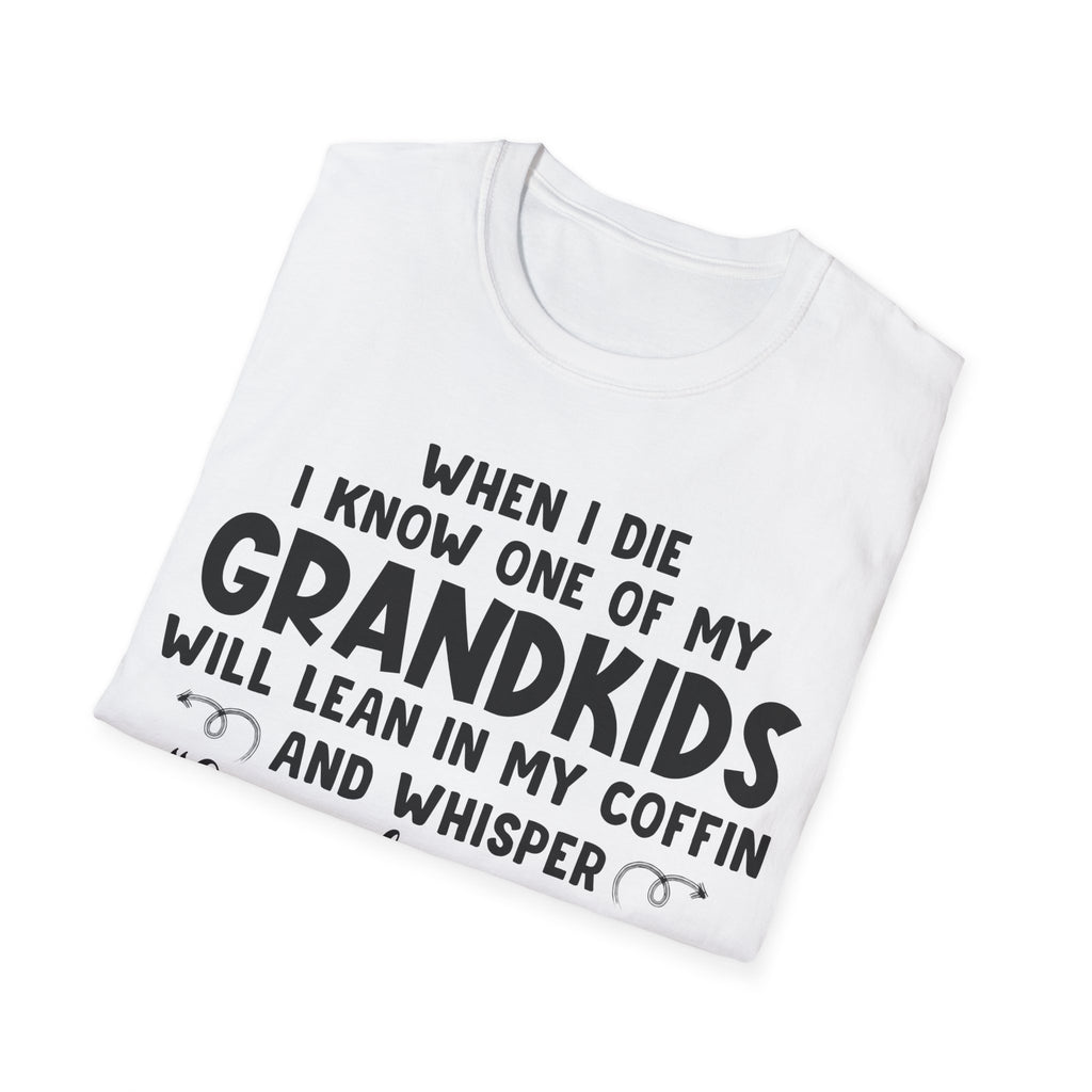 Funny Grandkids Quote Unisex Softstyle T-Shirt