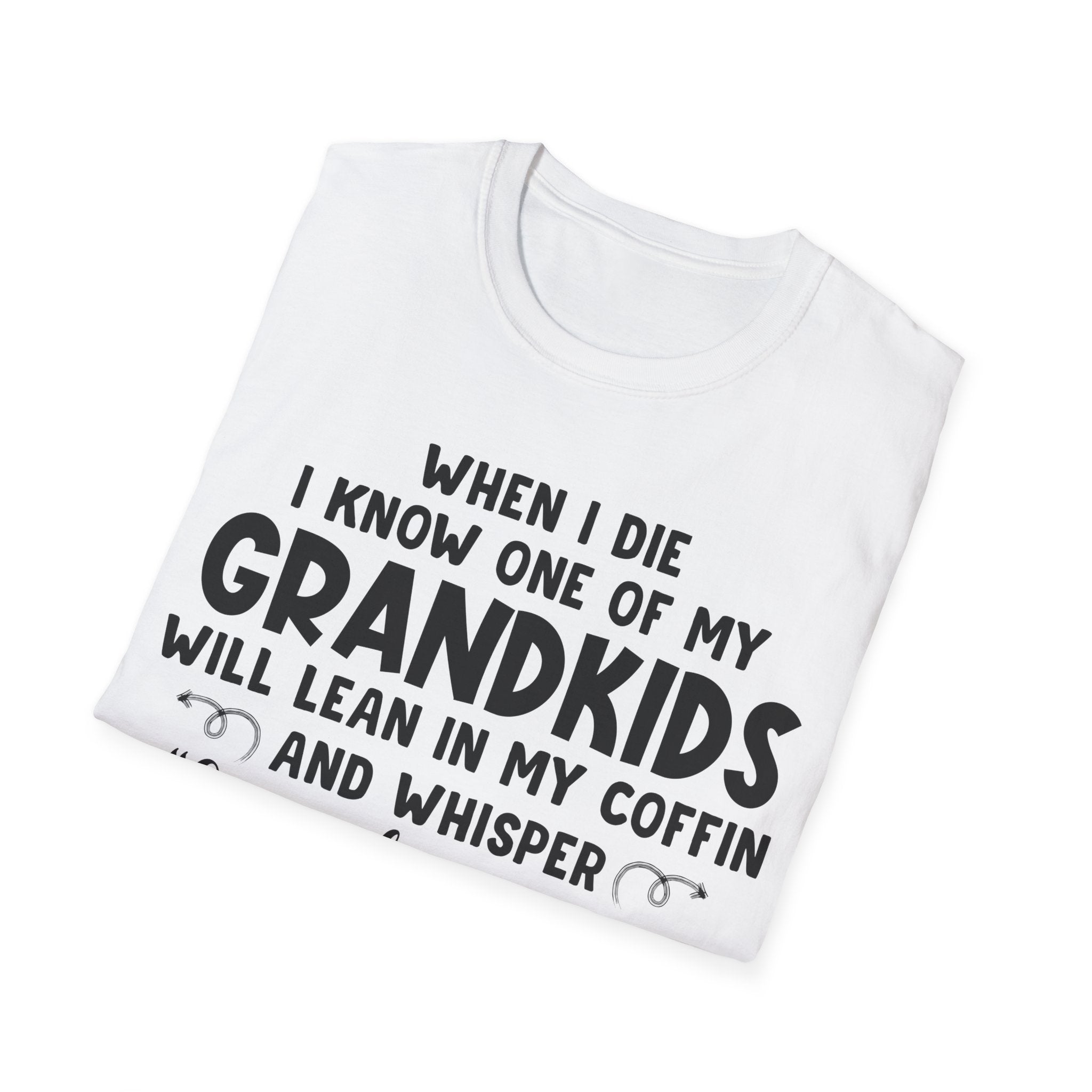 Funny Grandkids Quote Unisex Softstyle T-Shirt