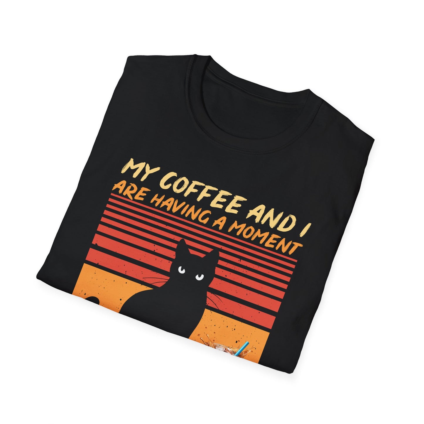 Vintage Cat Coffee T-Shirt | Funny Pet Lover Gift, Coffee Enthusiast Apparel, Casual Wear, Unisex Tee, Cat Mom Shirt