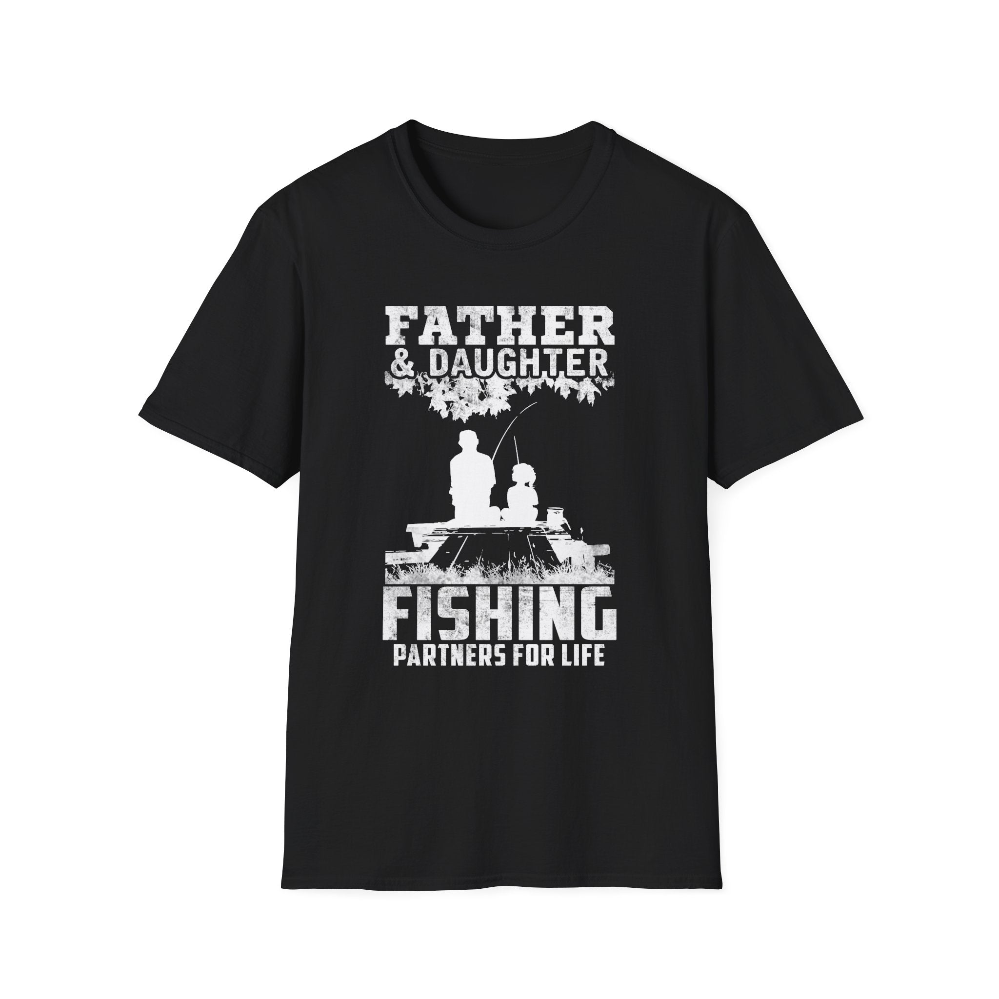 Father & Daughter Fishing Partners T-Shirt | Unisex Softstyle Tee