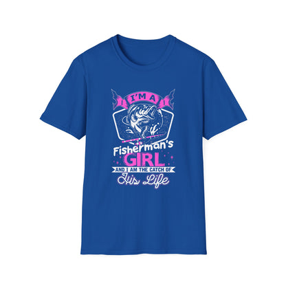 Fisherman's Girl Unisex Softstyle T-Shirt - Perfect Gift for Fishing Enthusiasts
