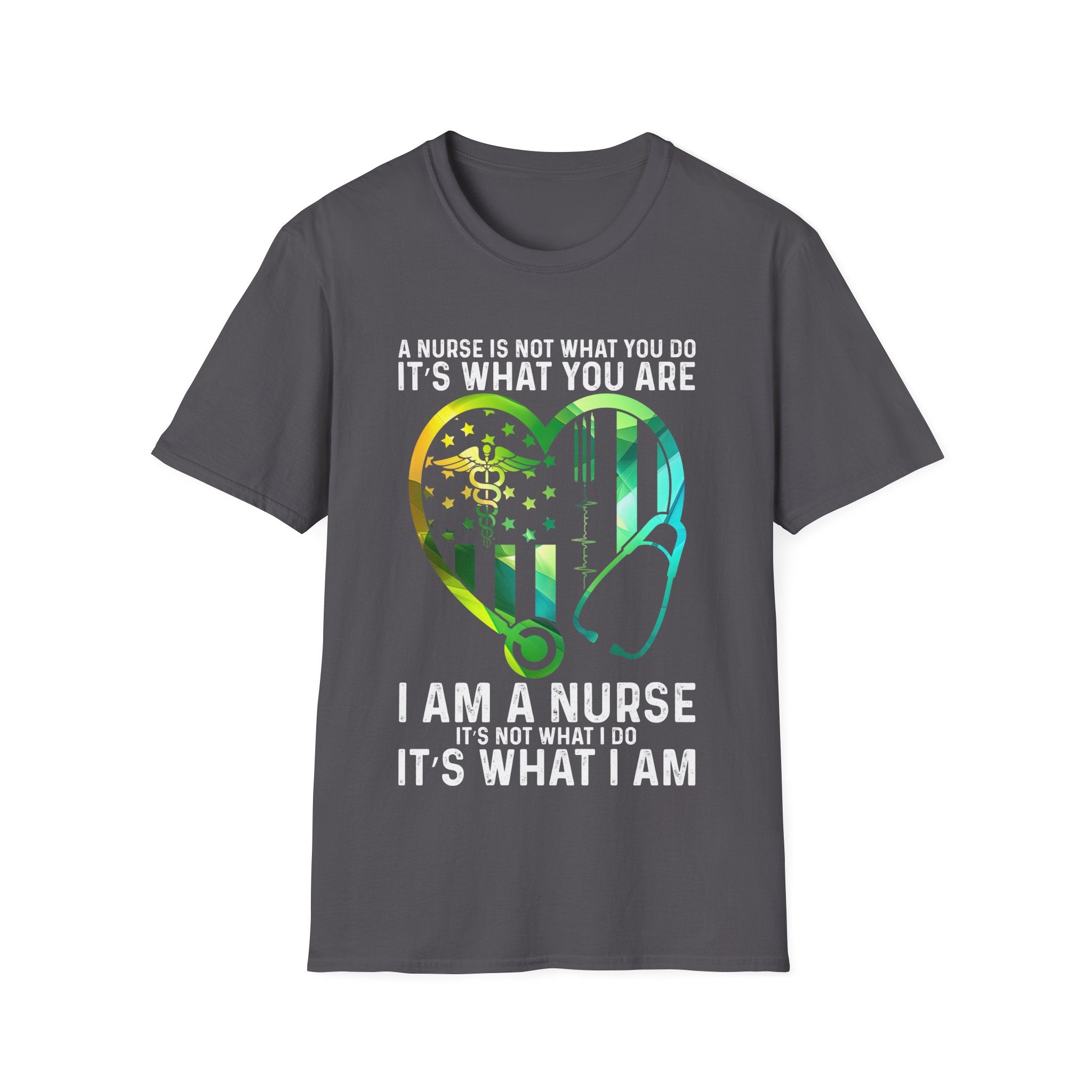 Nurse Pride Heart T-Shirt - It's What I Am - Unisex Softstyle Tee