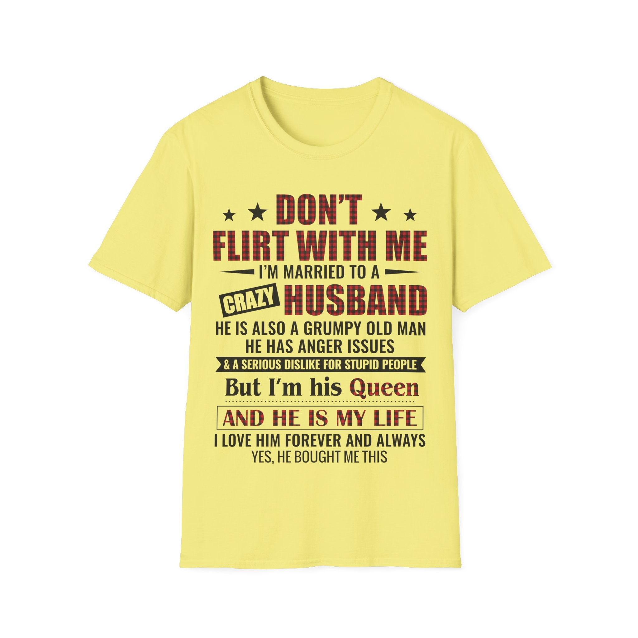 Funny Husband Appreciation T-Shirt - Don't Flirt with Me