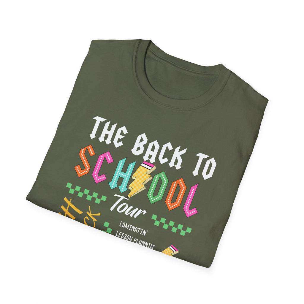 Back to School Tour Unisex T-Shirt, Funny School Tee, Student Gift Shirt, Summer Break Tops, Casual School Wear
