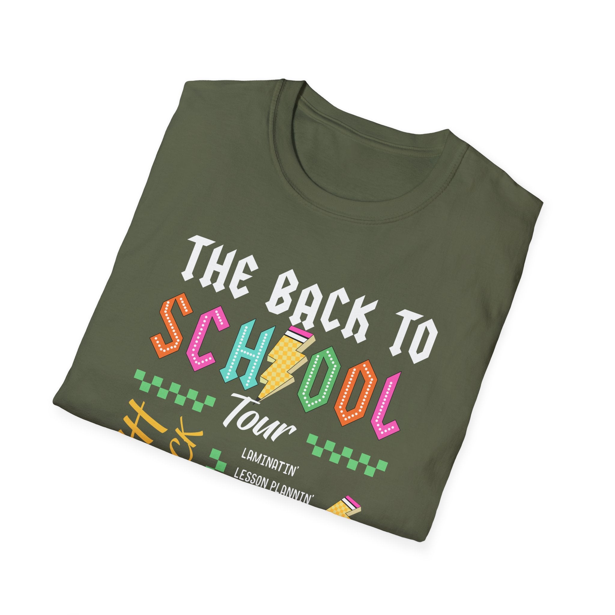 Back to School Tour Unisex T-Shirt, Funny School Tee, Student Gift Shirt, Summer Break Tops, Casual School Wear