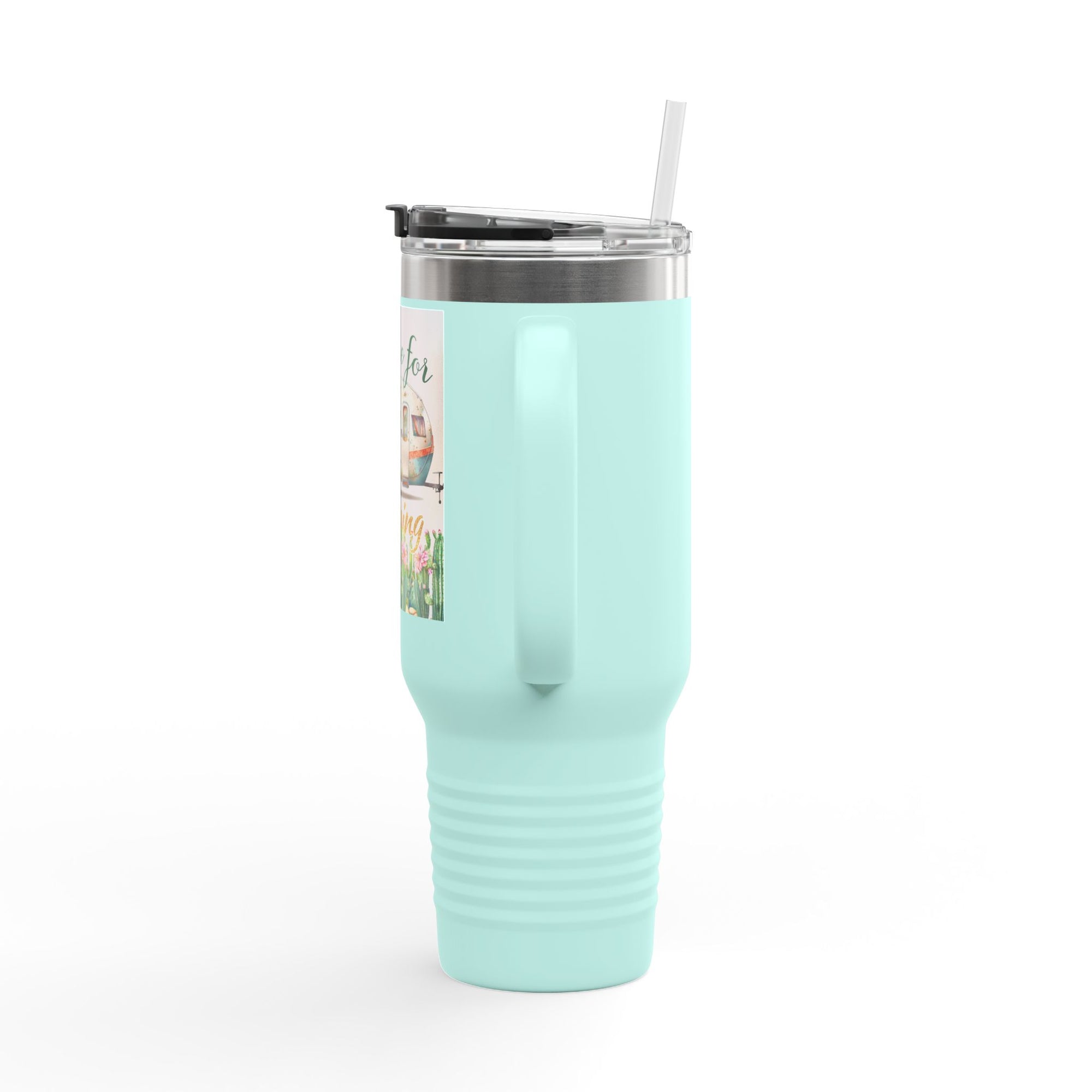 Camping Insulated Travel Mug - 40oz, Perfect for Outdoor Adventures, Hiking, Road Trips, Gifts for Campers, Summer Fun