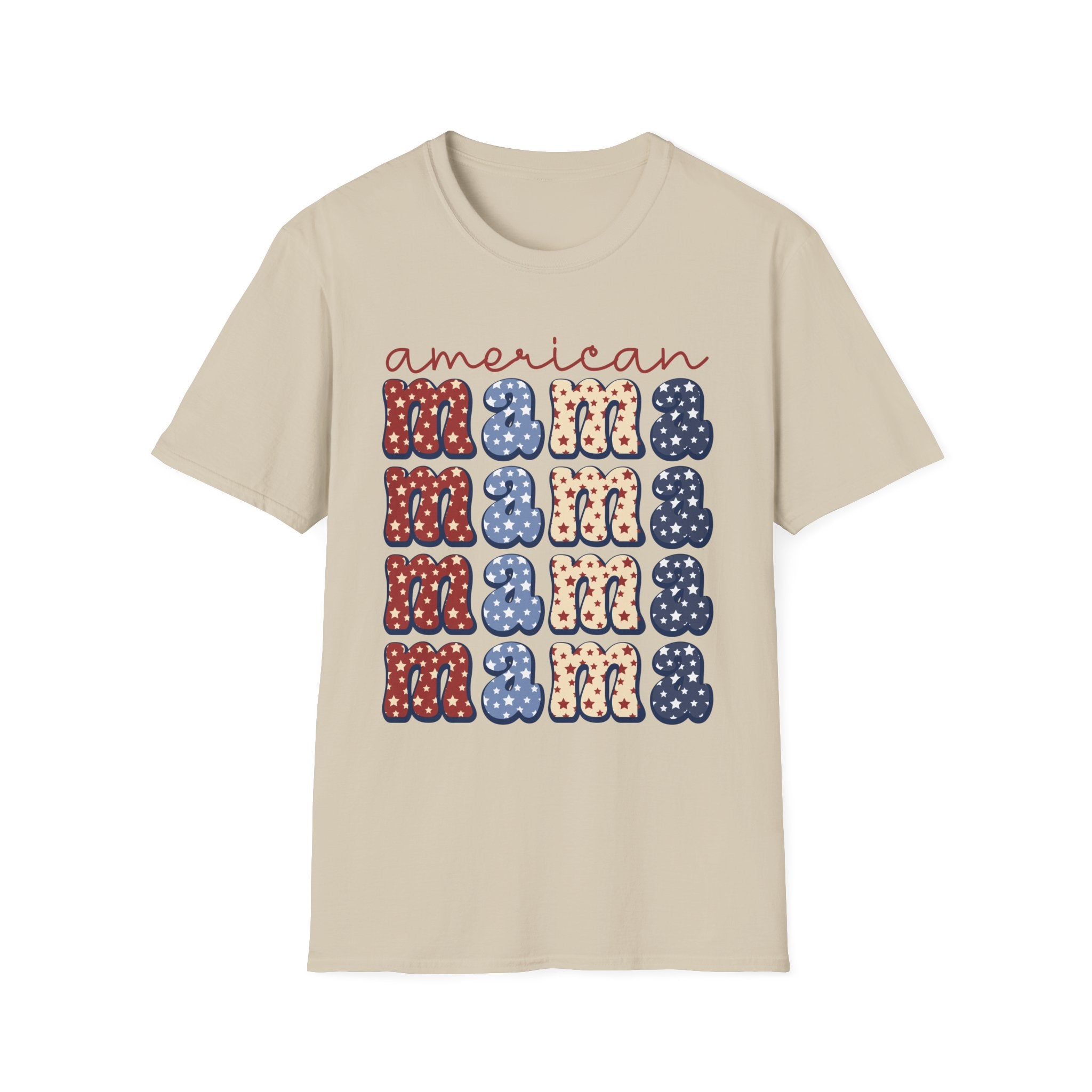 American Mama Patriotic T-Shirt, Casual Tee, Unisex T-Shirt