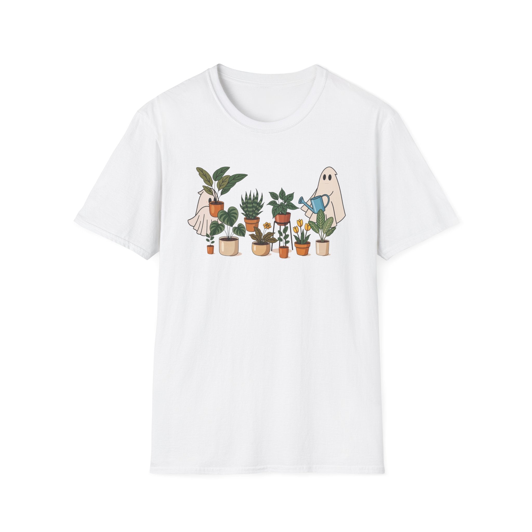 Cute Plant Ghost Unisex T-Shirt, Gardening Gift, Plant Lover Tee