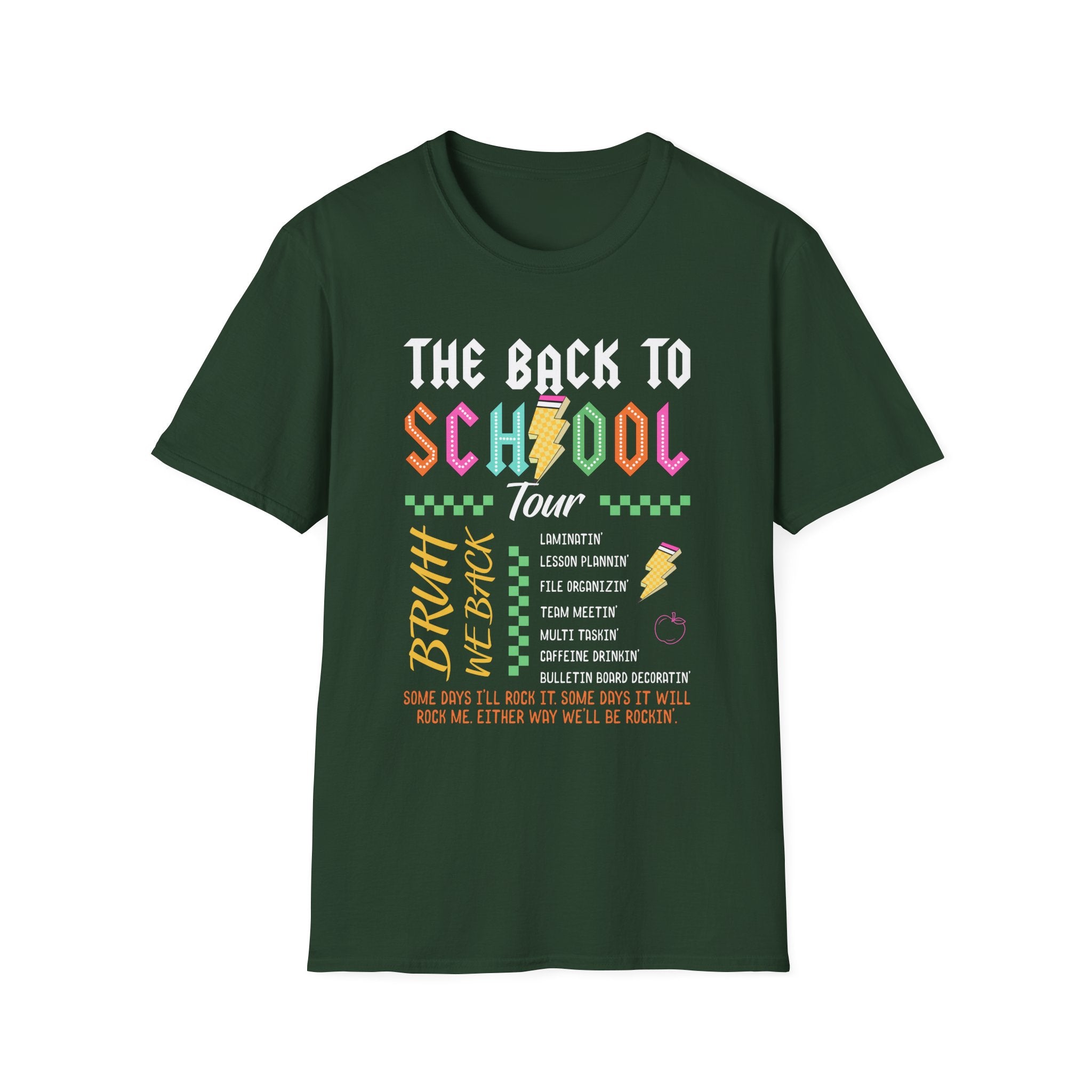 Back to School Tour Unisex T-Shirt, Funny School Tee, Student Gift Shirt, Summer Break Tops, Casual School Wear